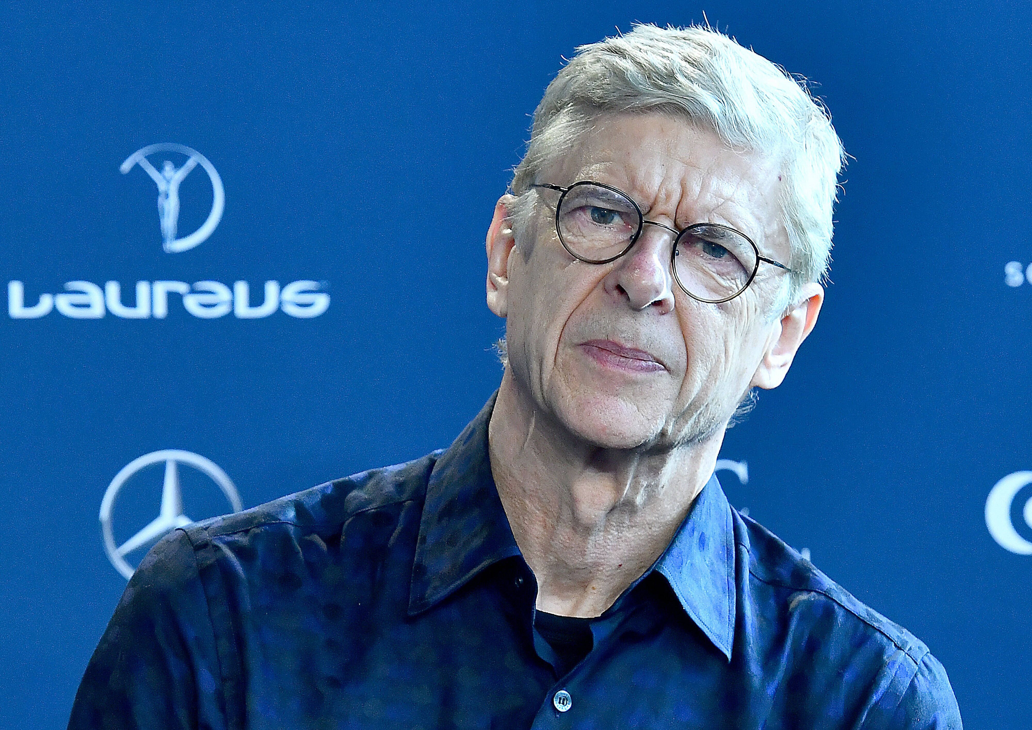 Arsene Wenger im Media Centre bei dem Academy Interview im Rahmen der Berlin Laureus World.