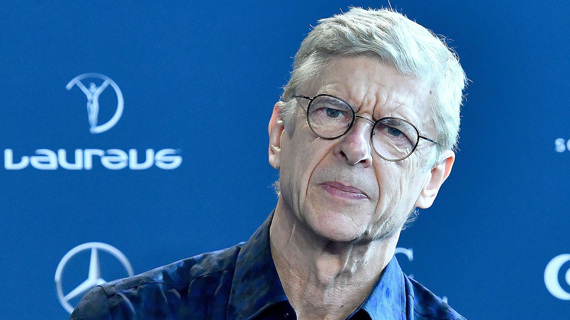 Arsene Wenger im Media Centre bei dem Academy Interview im Rahmen der Berlin Laureus World.