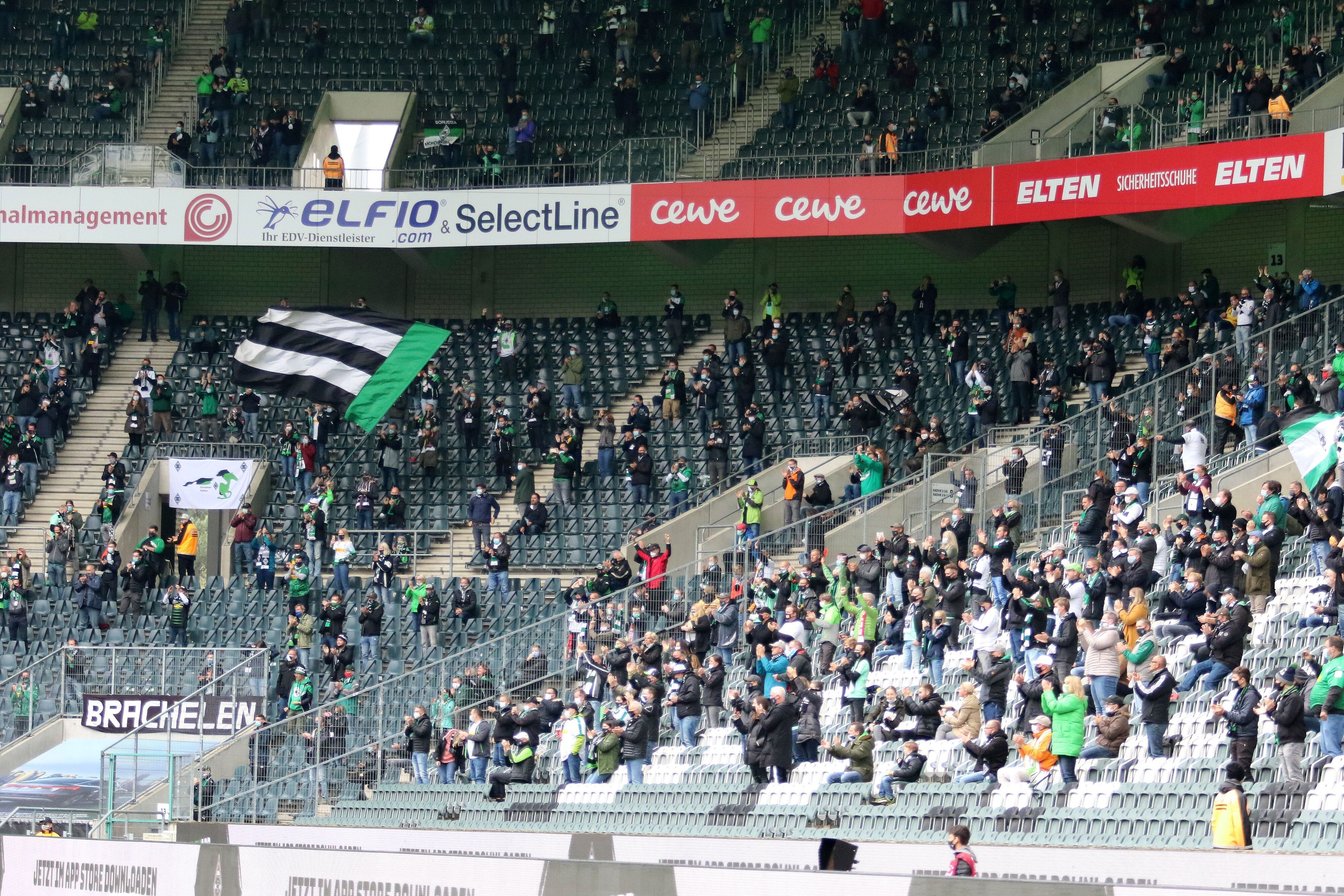 Gegen Union Berlin durften rund 10.000 Zuschauer in den Borussia-Park.