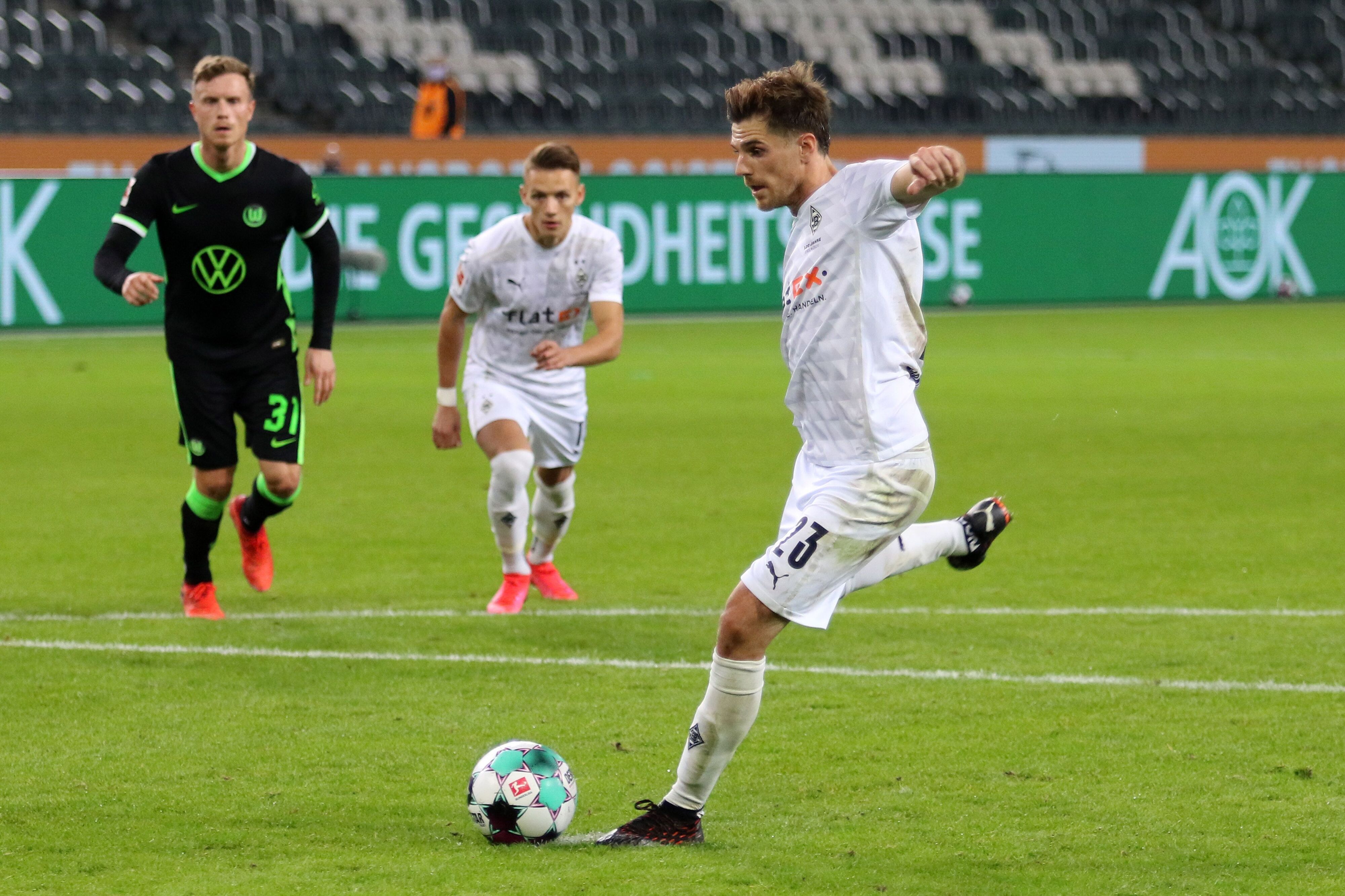 Jonas Hofmanns Elfer-Treffer reichte den Gladbachern nicht zum Sieg gegen Wolfsburg.
