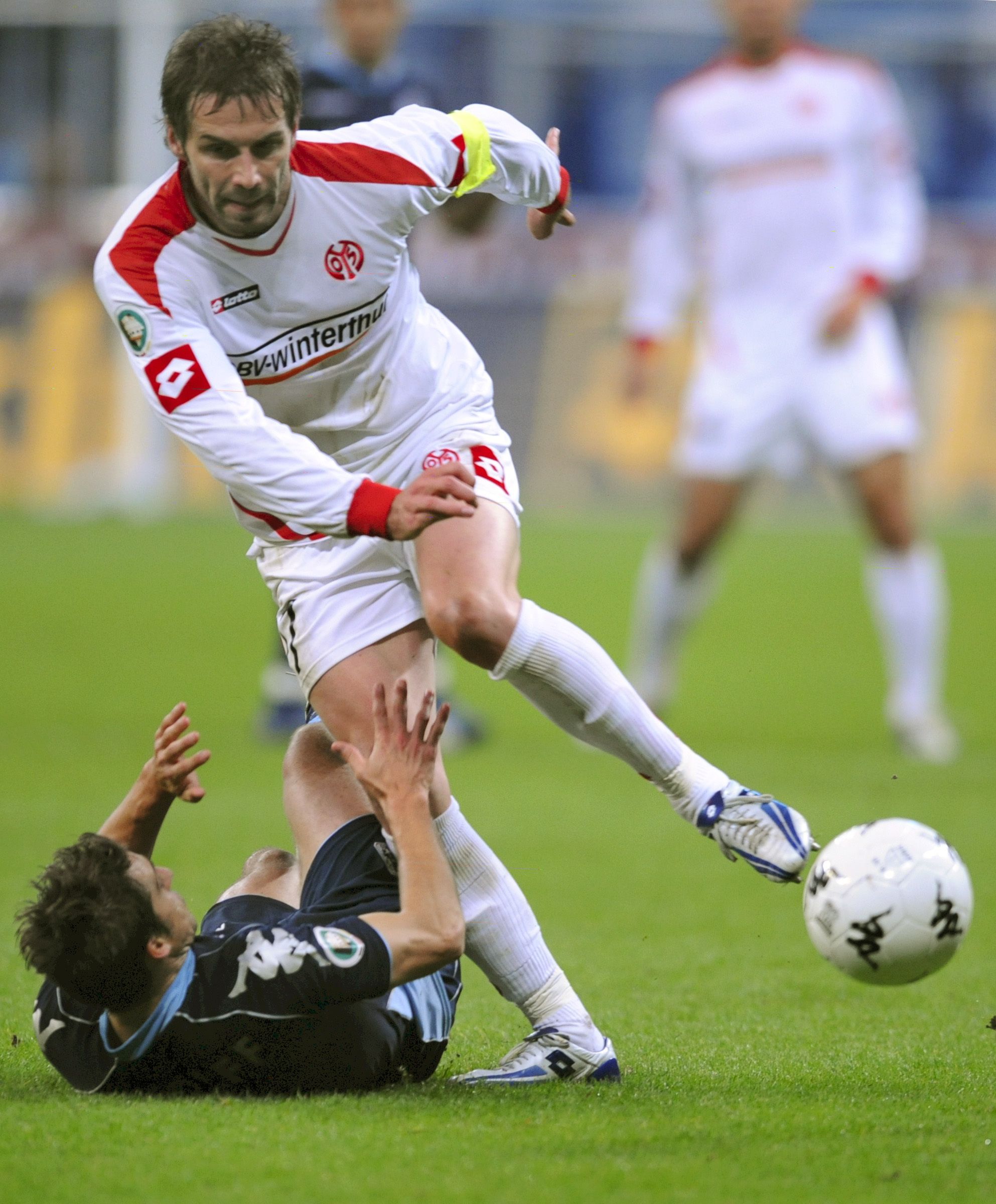 Gladbachs Trainer Marco Rose ist im Oktober 2007 mit Mainz 05 zu Gast in München.