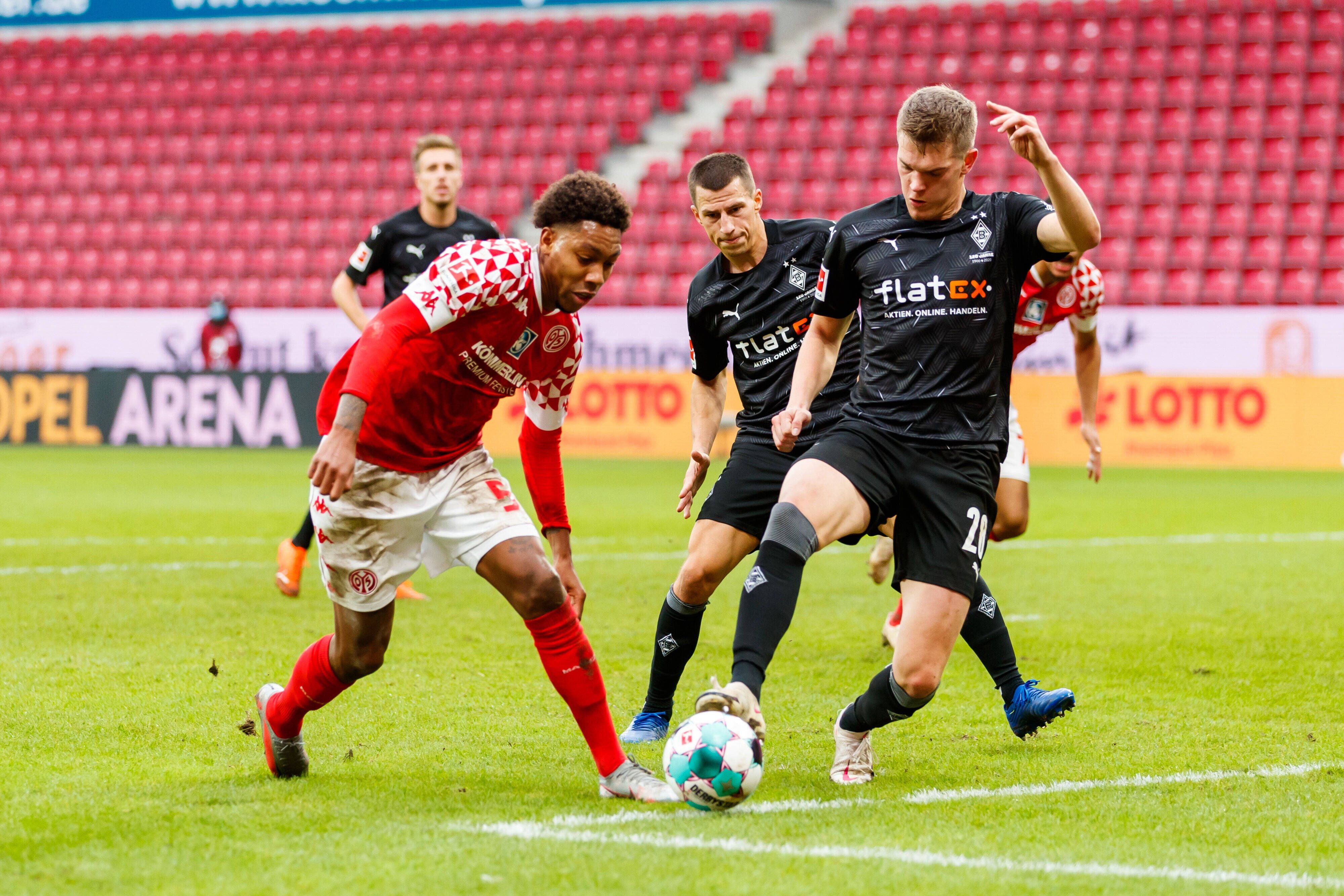Borussia Mönchengladbach im Duell mit Mainz 05.
