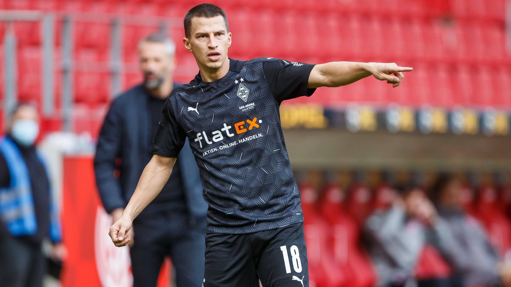 Borussias Rechtsverteidiger Stefan Lainer im Spiel gegen Mainz 05.
