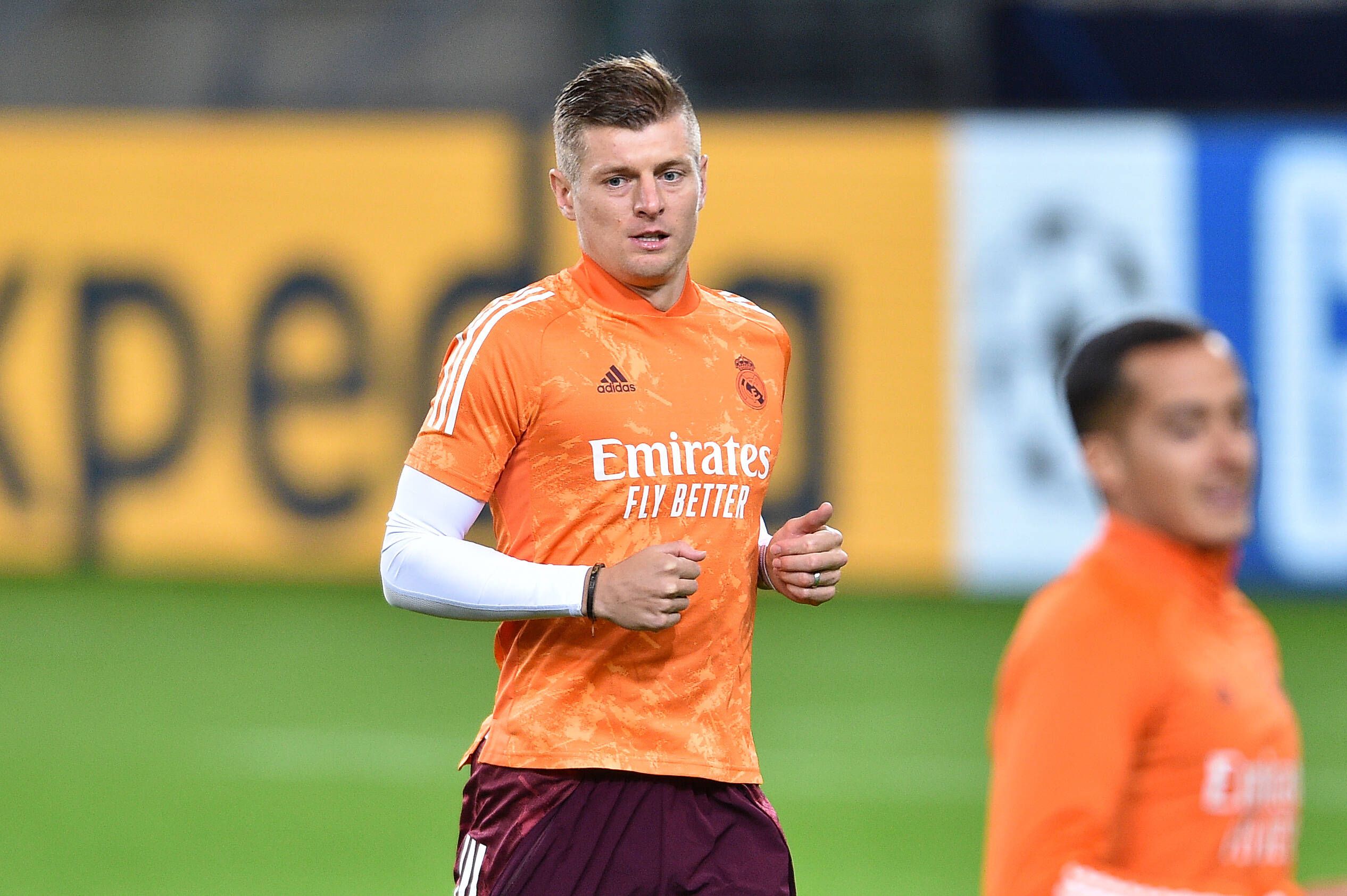 Real Madrids Toni Kroos, hier beim Abschlusstraining von Real Madrid im Borussia-Park.