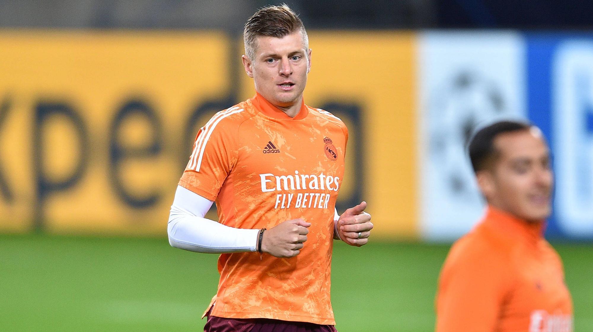 Real Madrids Toni Kroos, hier beim Abschlusstraining von Real Madrid im Borussia-Park.