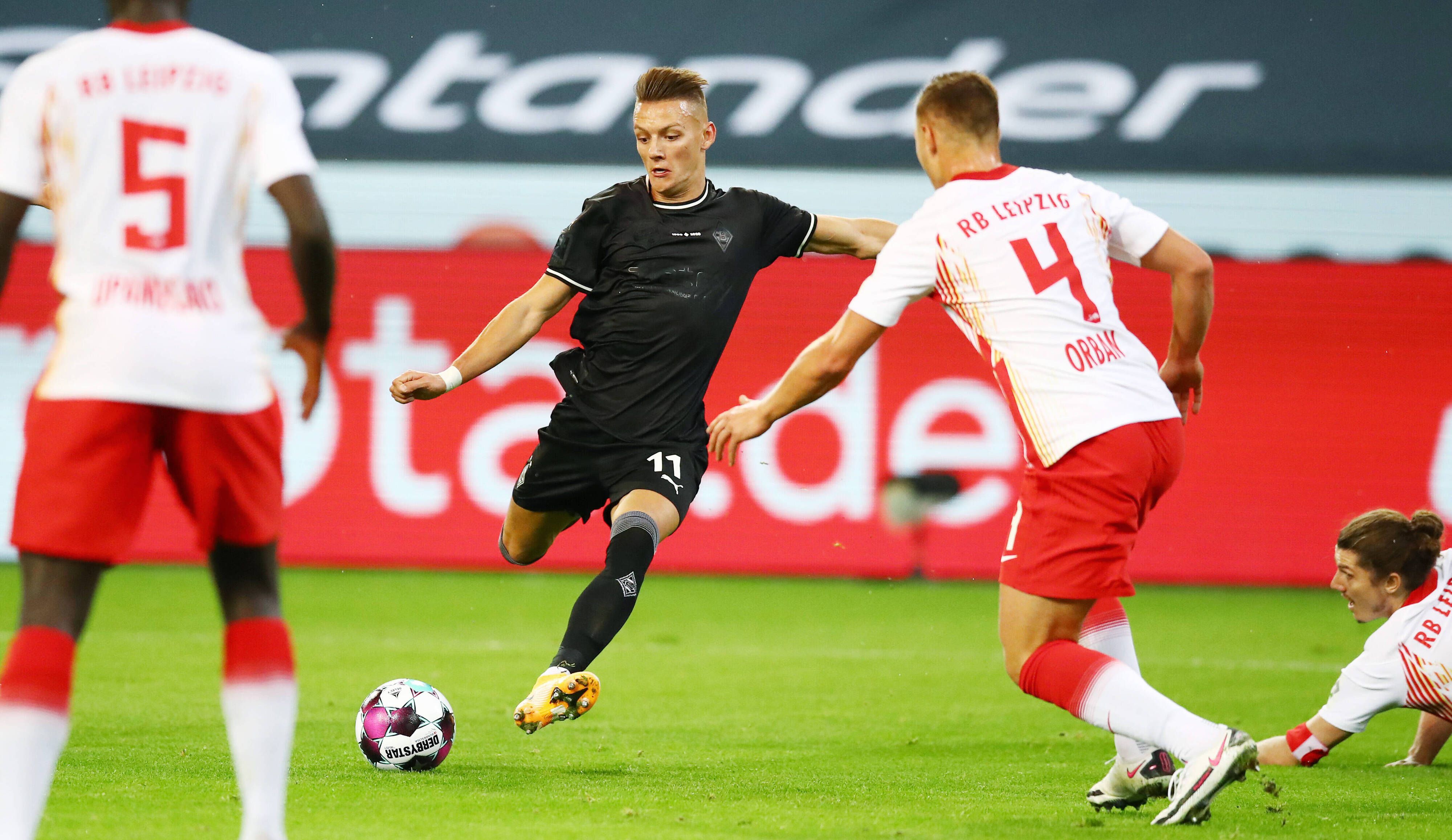 Borussias Hannes Wolf erzielte gegen seinen Ex-Klub Leipzig den Siegtreffer für die Fohlen-Elf.