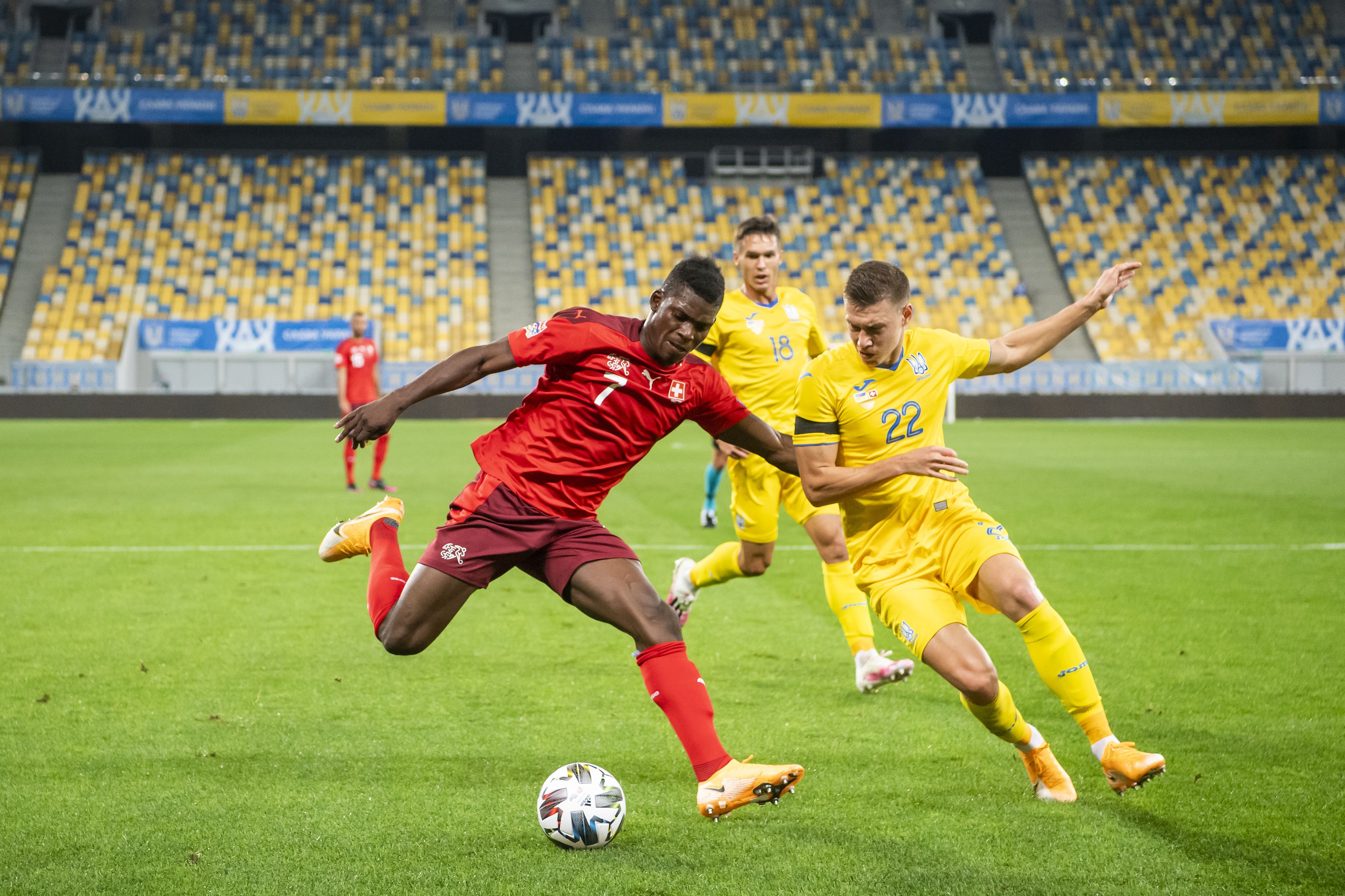 Breel Embolo trifft im Rückspiel der Nations League am Dienstag nicht auf die Schweiz.