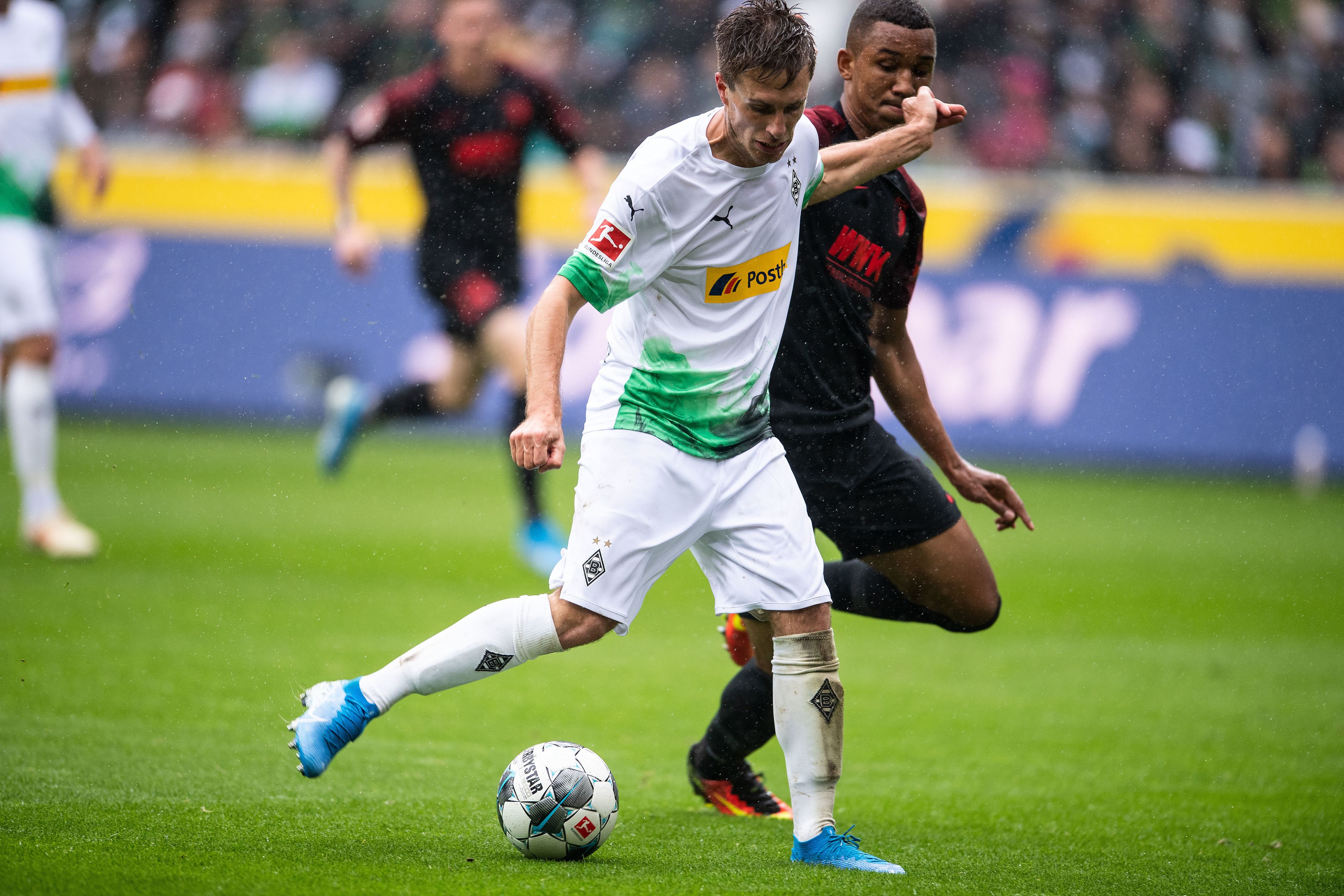 Gladbachs Patrick Herrmann ist beim letzten Heimspiel gegen den FC Augsburg der Mann des Tages gewesen.