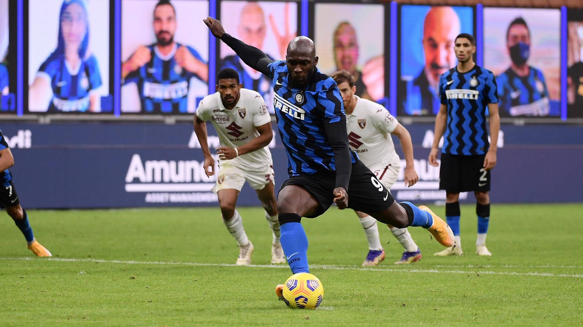 Inter Mailands Stürmer Romelu Lukaku war im Duell mit dem FC Turin mit zwei Treffern maßgeblich am Sieg der Italiener beteiligt.