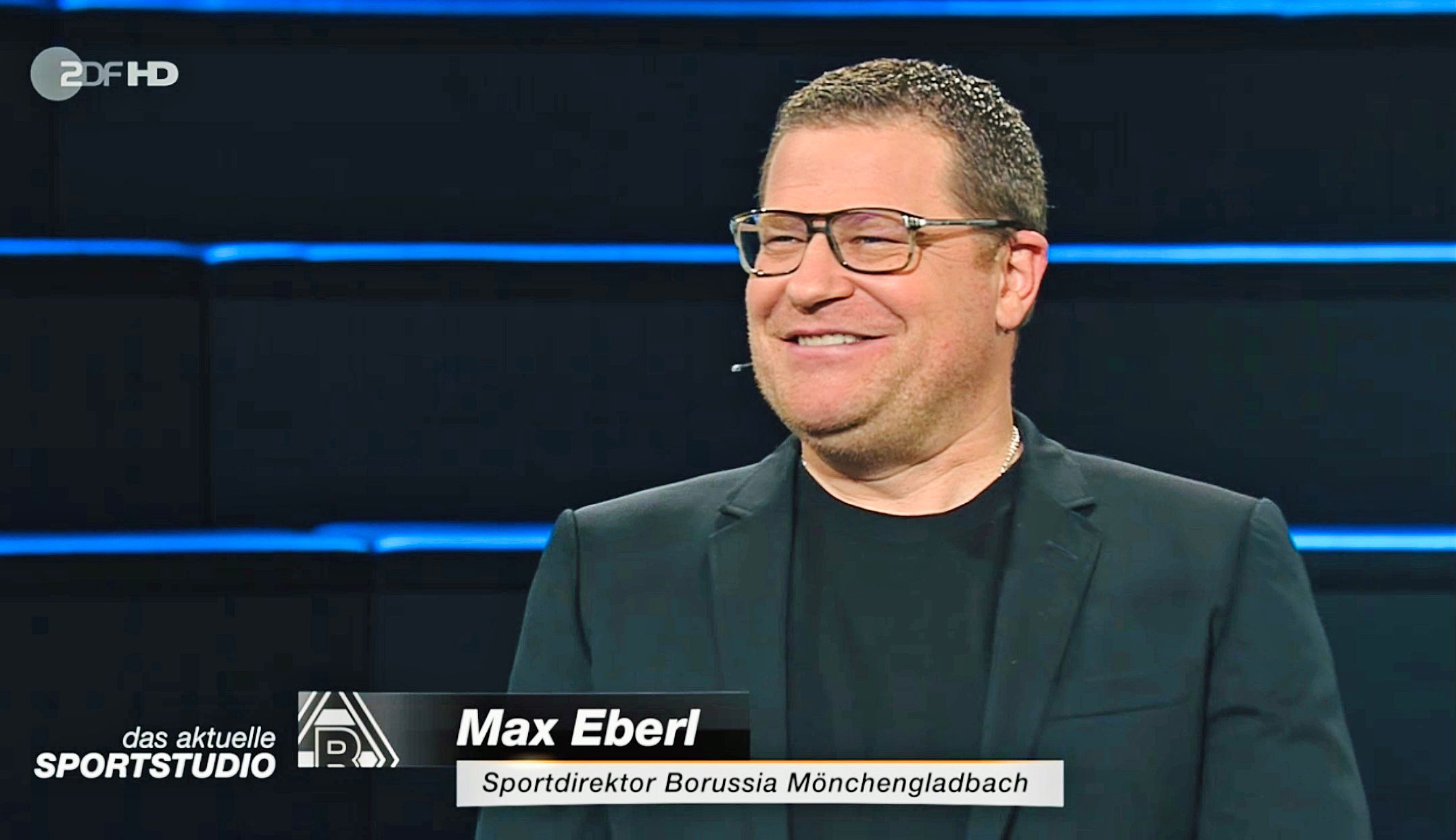 Max Eberl, Sportdirektor der Gladbacher Borussia, ist am Samstagabend zu Gast im „Sportstudio“ beim TV-Sender ZDF gewesen.