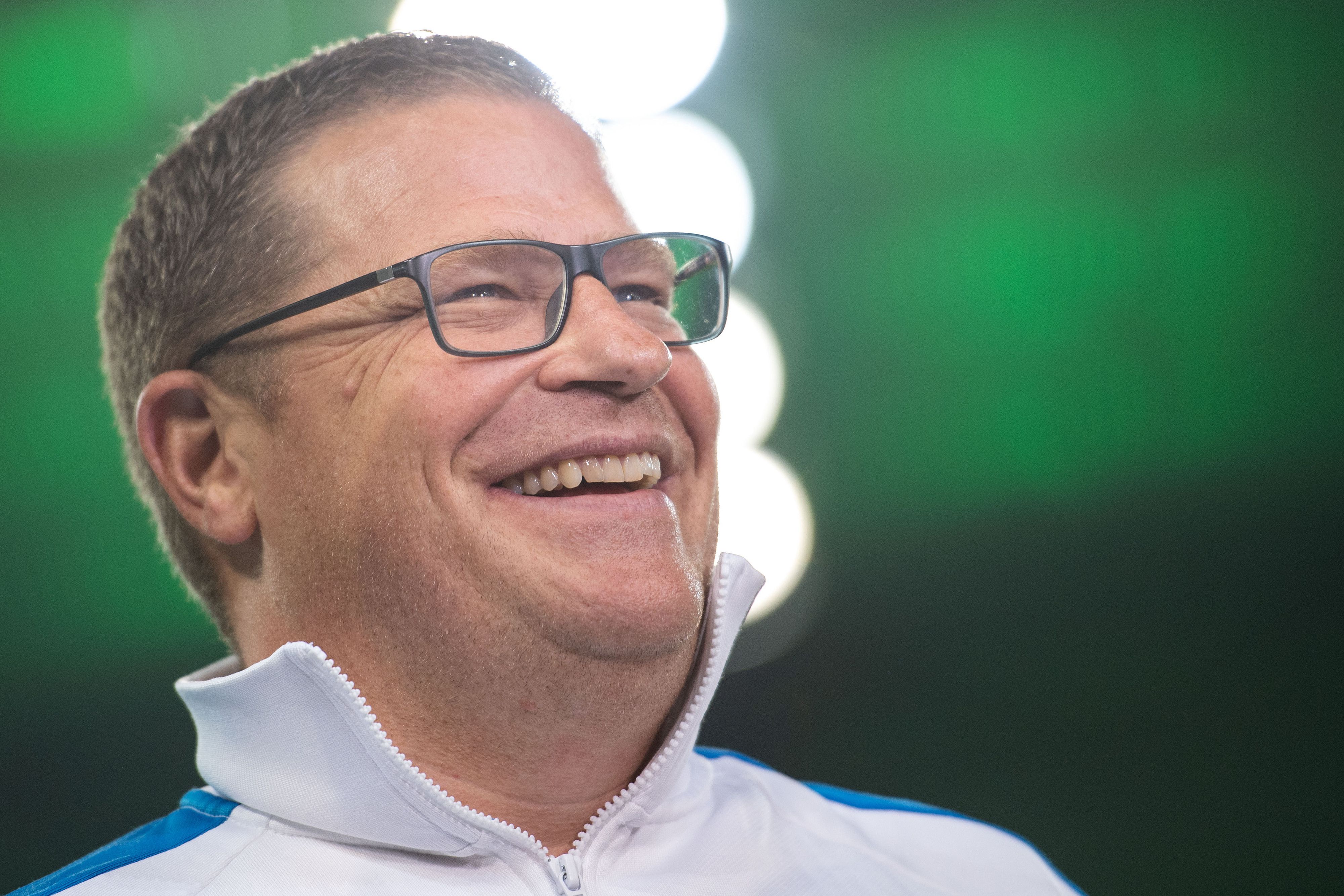 Borussias Sportdirektor Max Eberl am Rande eines Borussia-Spiels am 19.09.2019 im Borussia-Park.