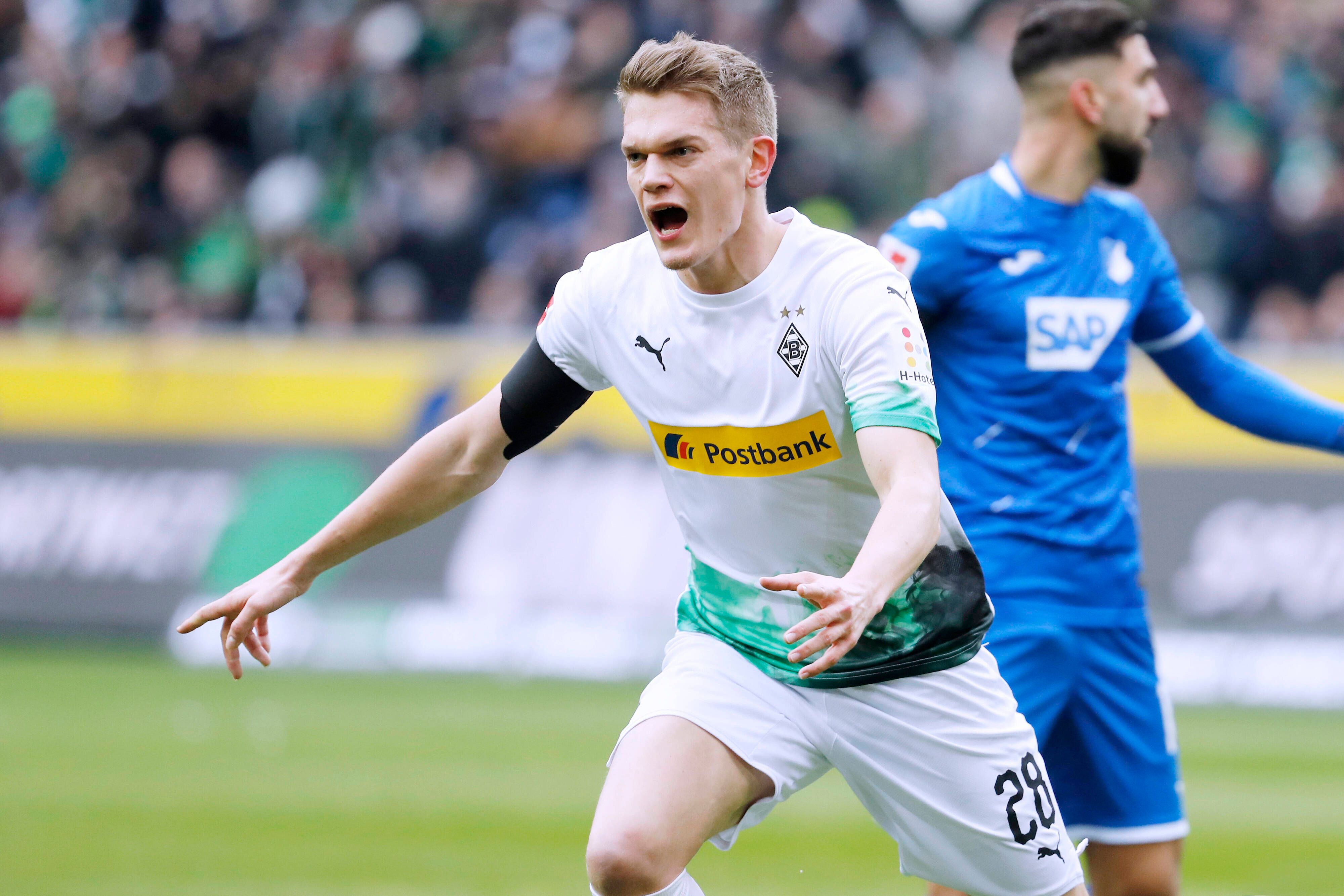 Matthias Ginter trifft im letzten Spiel gegen Hoffenheim zur Gladbacher Führung.