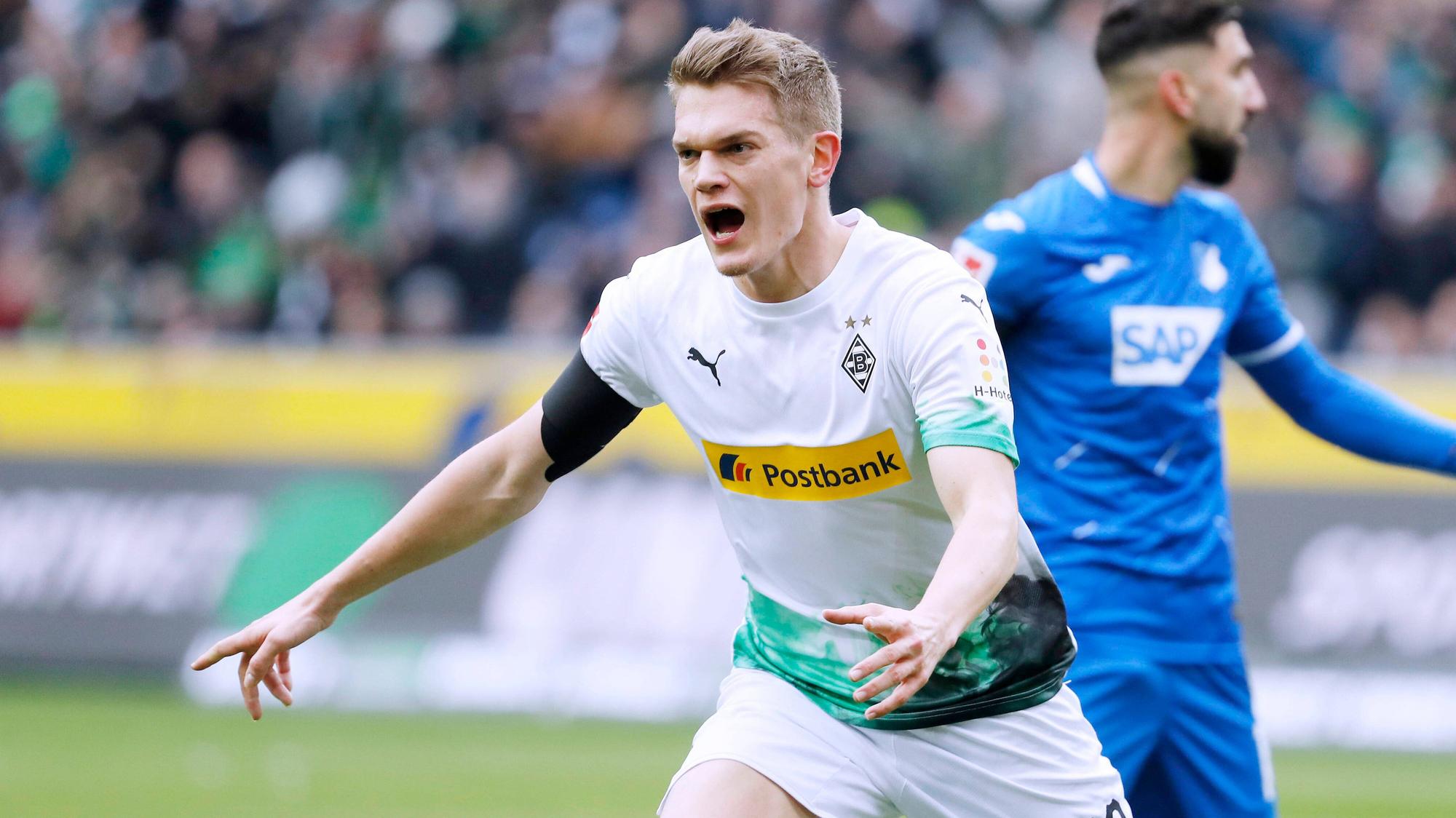 Matthias Ginter trifft im letzten Spiel gegen Hoffenheim zur Gladbacher Führung.