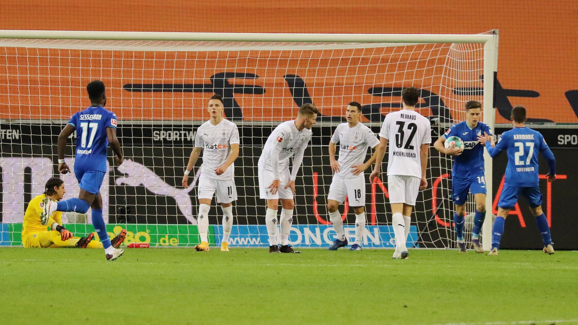 Borussia ärgert sich über den Siegtreffer der Hoffenheimer.