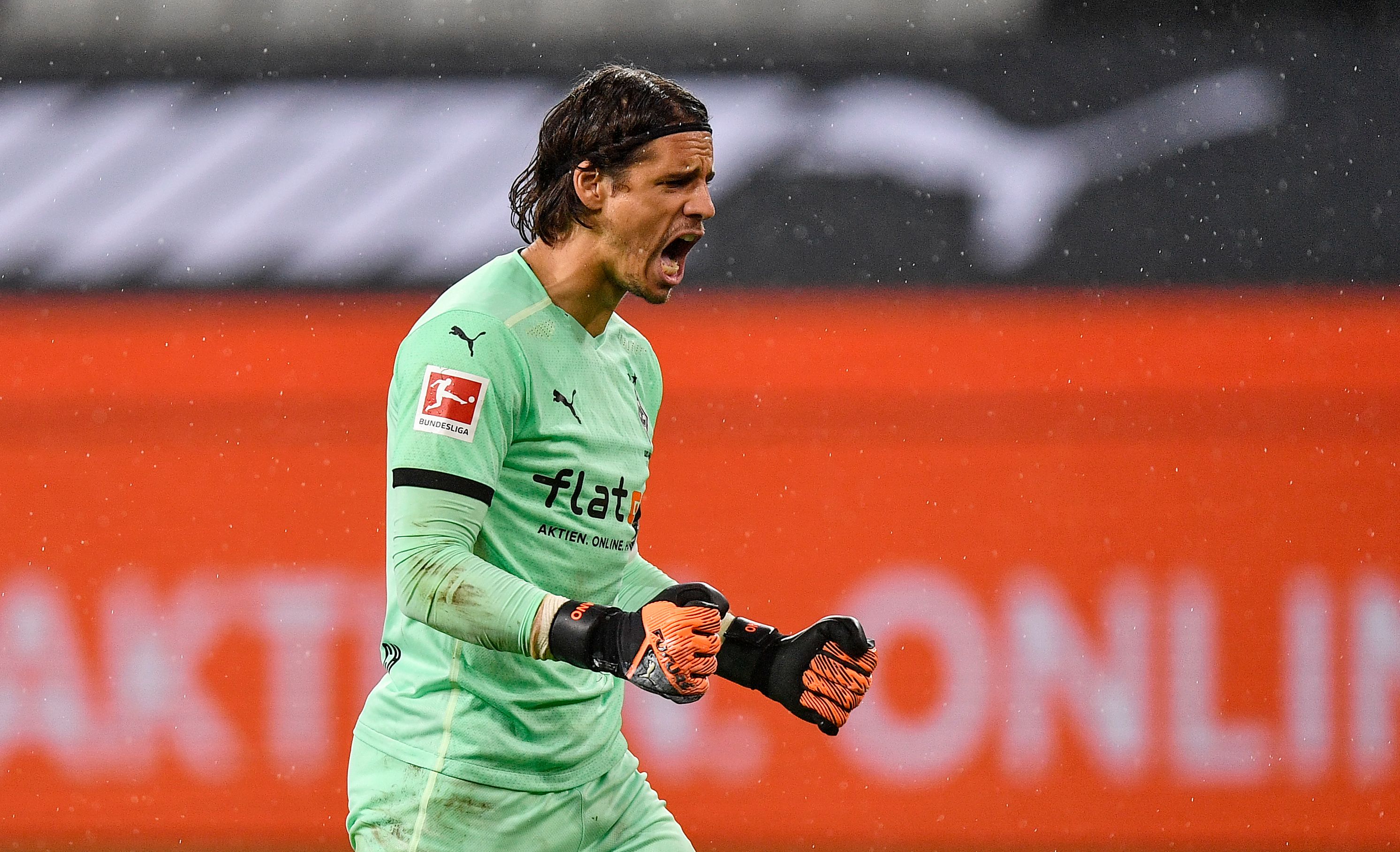 Borussias Torhüter Yann Sommer beim Bundesliga-Spiel gegen RB Leipzig am 31.10.2020 im Borussia-Park.