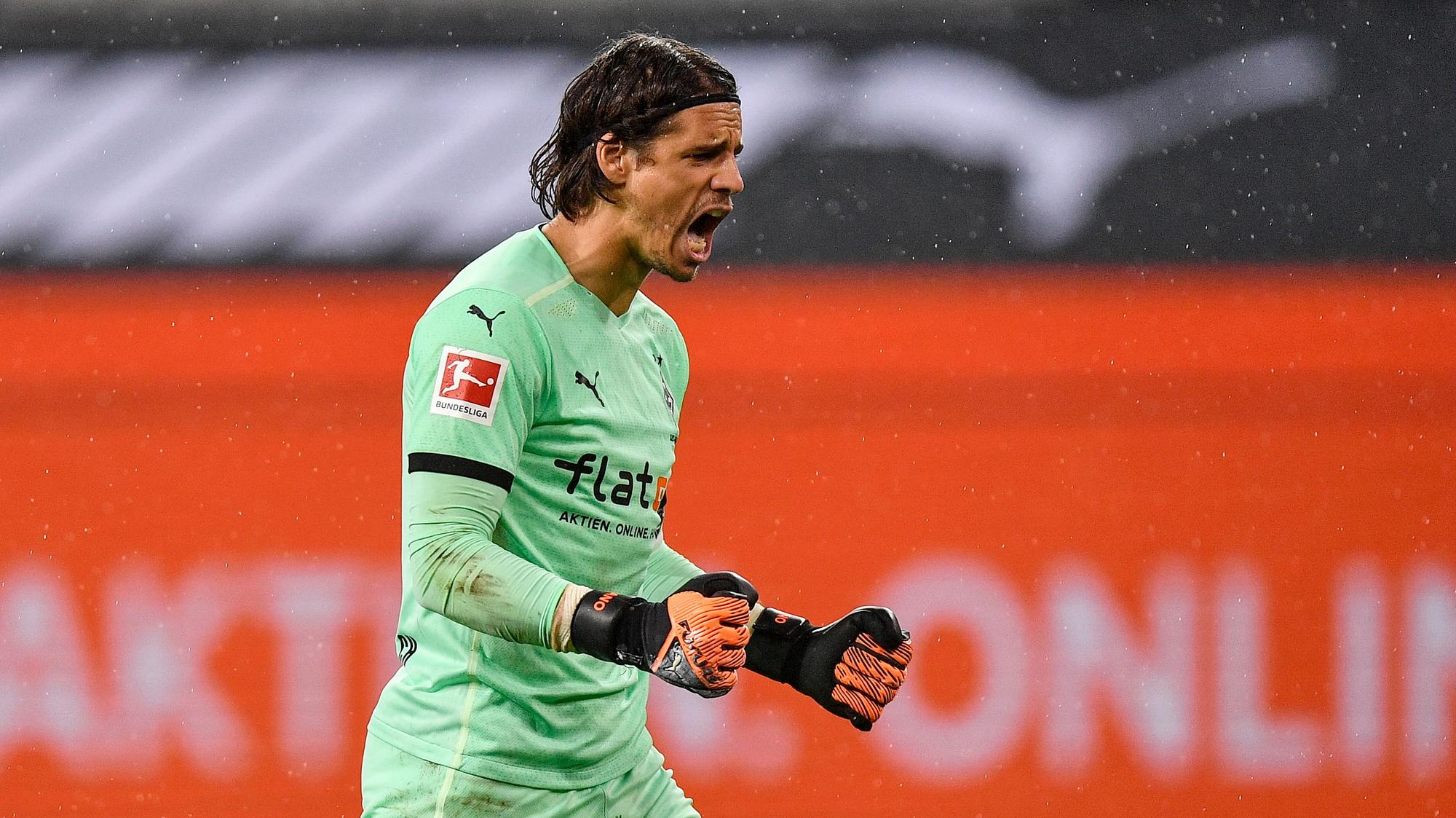 Borussias Torhüter Yann Sommer beim Bundesliga-Spiel gegen RB Leipzig am 31.10.2020 im Borussia-Park.