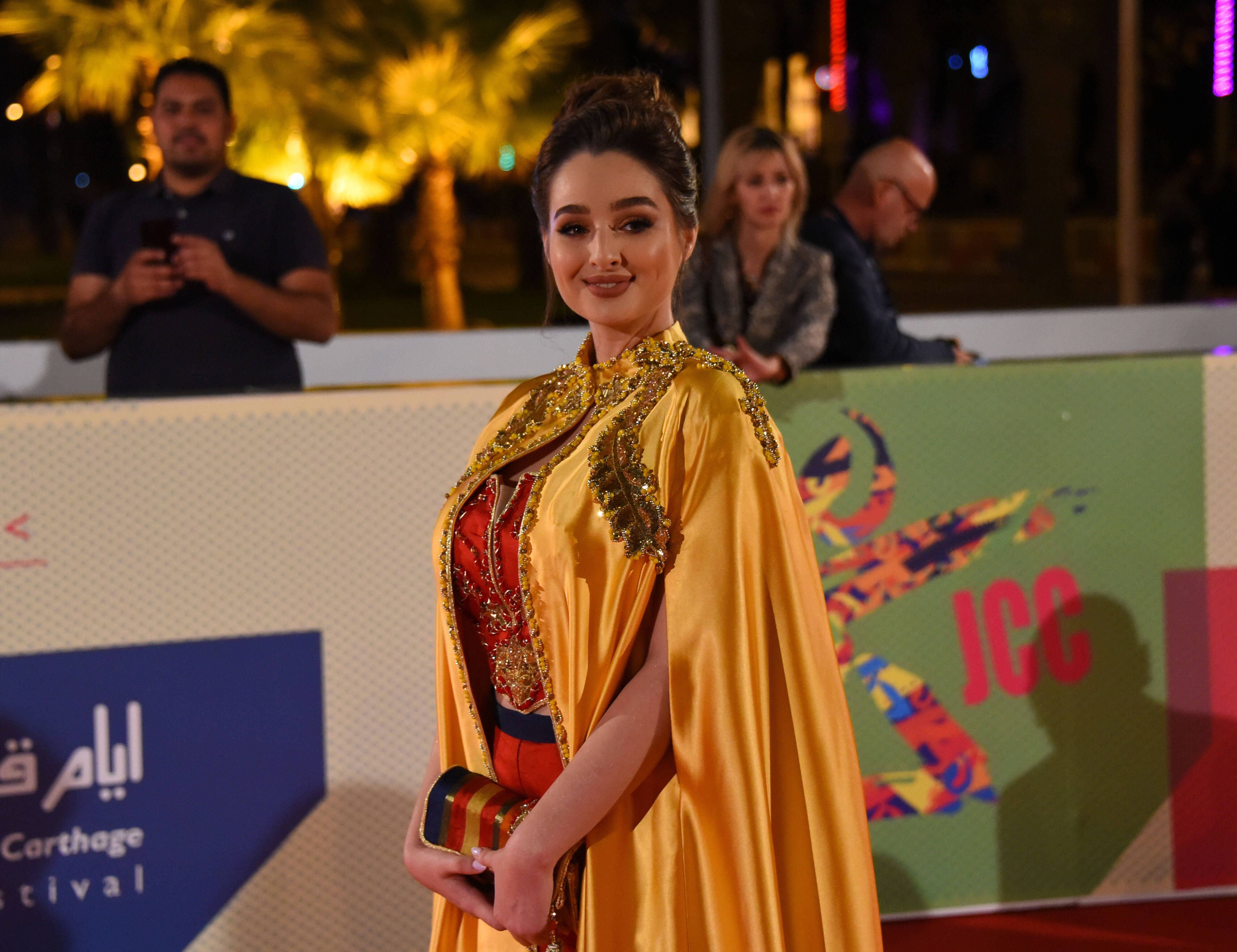 Ahlem Fekih im Oktober 2019 bei der Eröffnungsfeier des „Carthage Film Festivals“ in Tunis.
