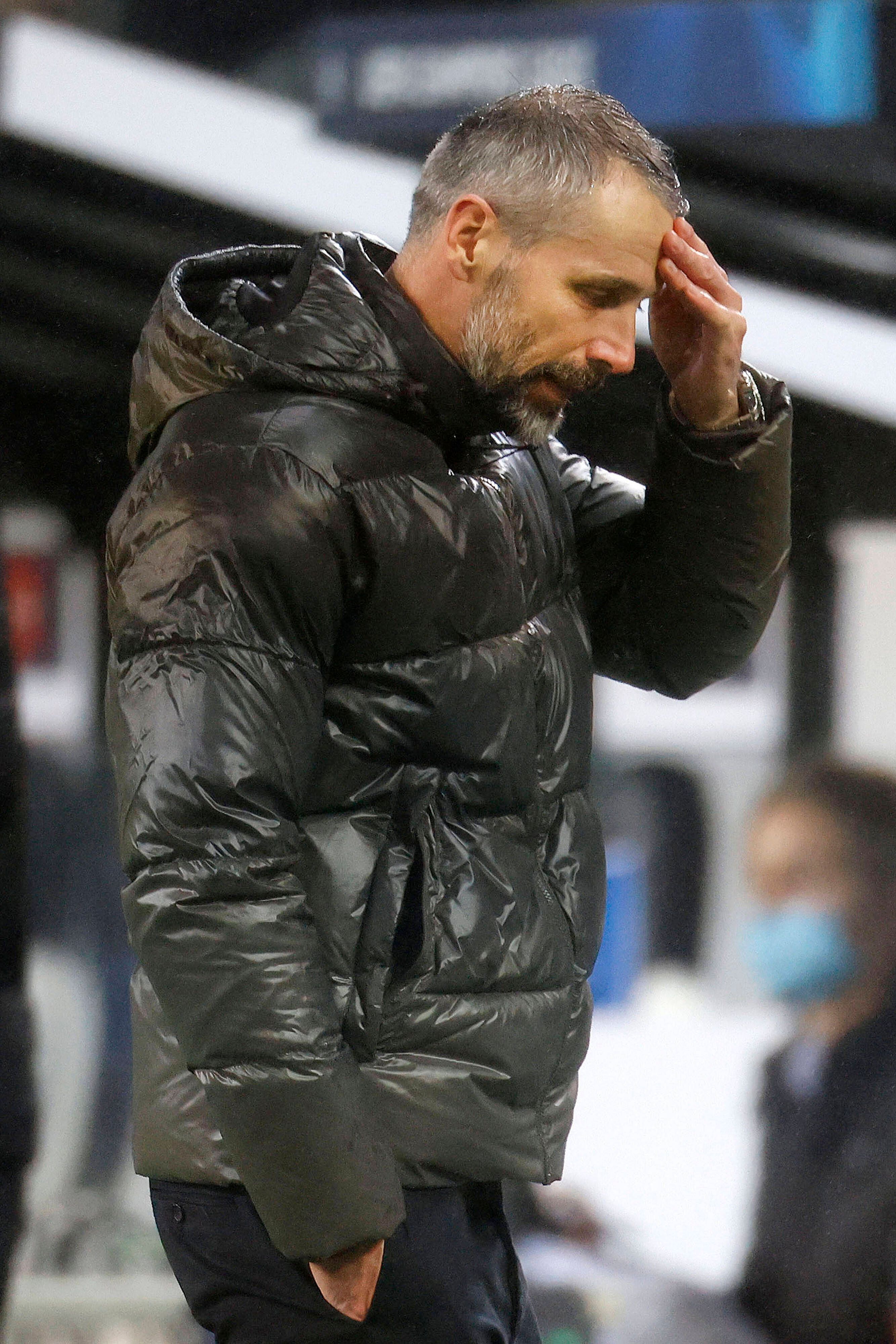 Borussia-Trainer Marco Rose beim Champions-League-Gruppenspiel gegen Inter Mailand am 1.12.20.