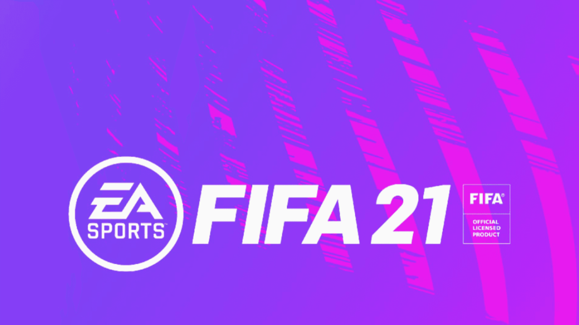 Das Logo vom neuen FIFA21-Spiel der Firma EA.