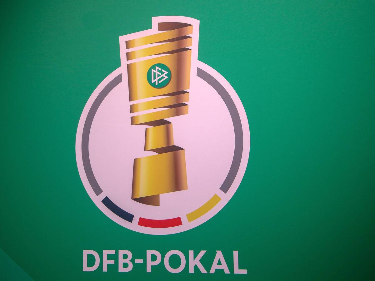 Logo des DfB Pokals Fussball DFB Pokal Auslosung 1 Runde Saison 2019 2020 Dortmund Deutsches