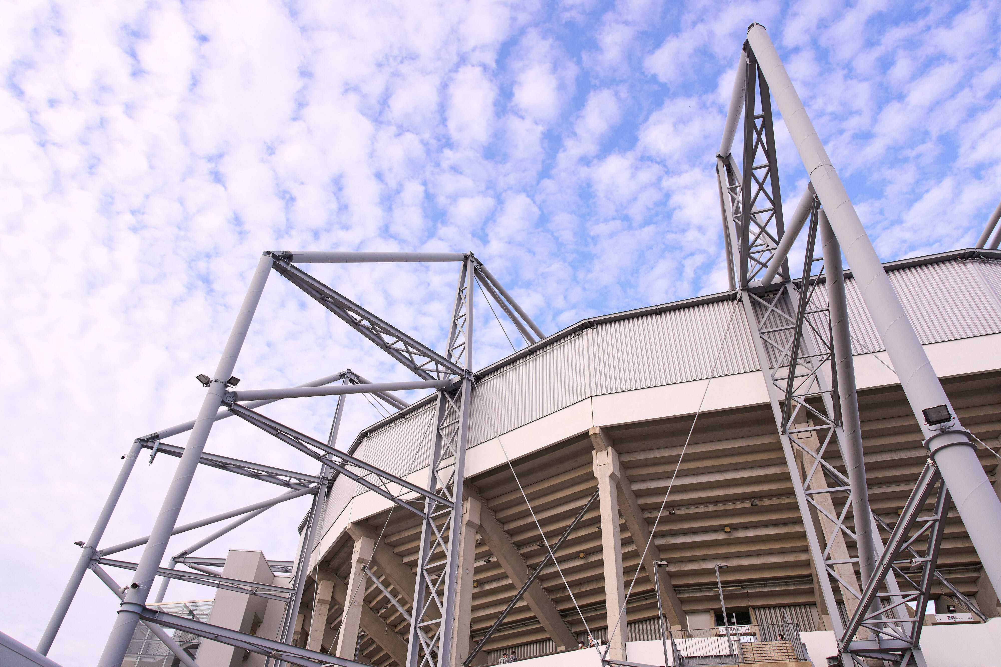 Der Borussia-Park vor dem Bundesliga-Spiel der Gladbacher gegen Bayern München am 13. August 2021.