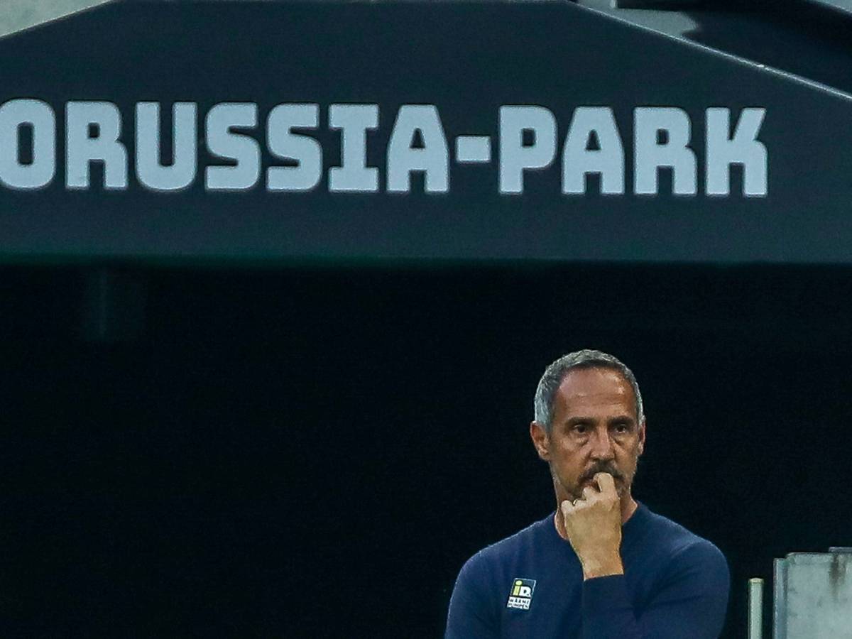 Adi Hütter, Cheftrainer von Borussia Mönchengladbach. Hier ist der Österreicher am 12. September 2021 im Borussia-Park zu sehen.