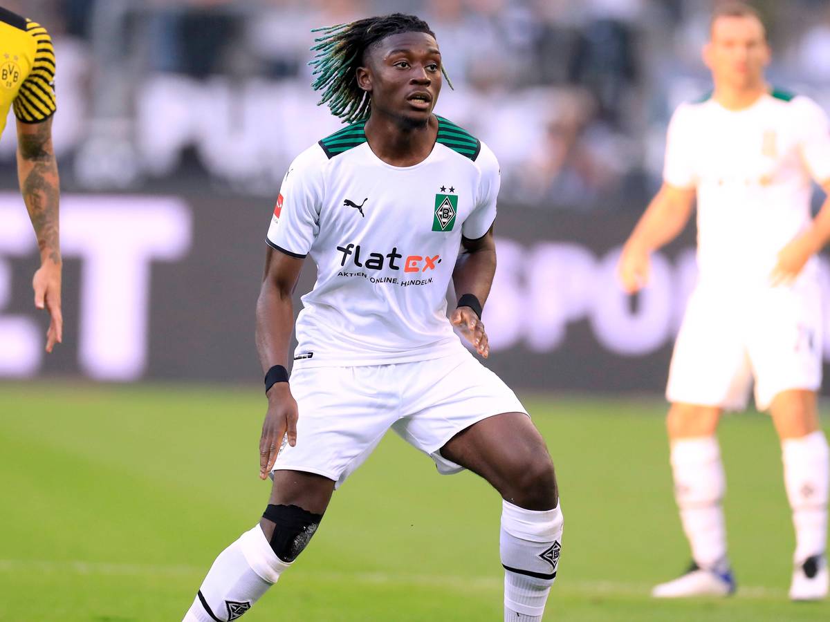 Manu Koné von Borussia Mönchengladbach hier im Duell gegen Borussia Dortmund am 25. September 2021.