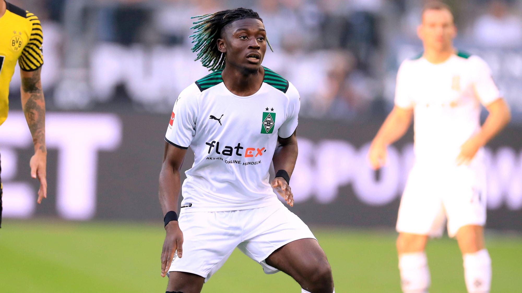 Manu Koné von Borussia Mönchengladbach hier im Duell gegen Borussia Dortmund am 25. September 2021.