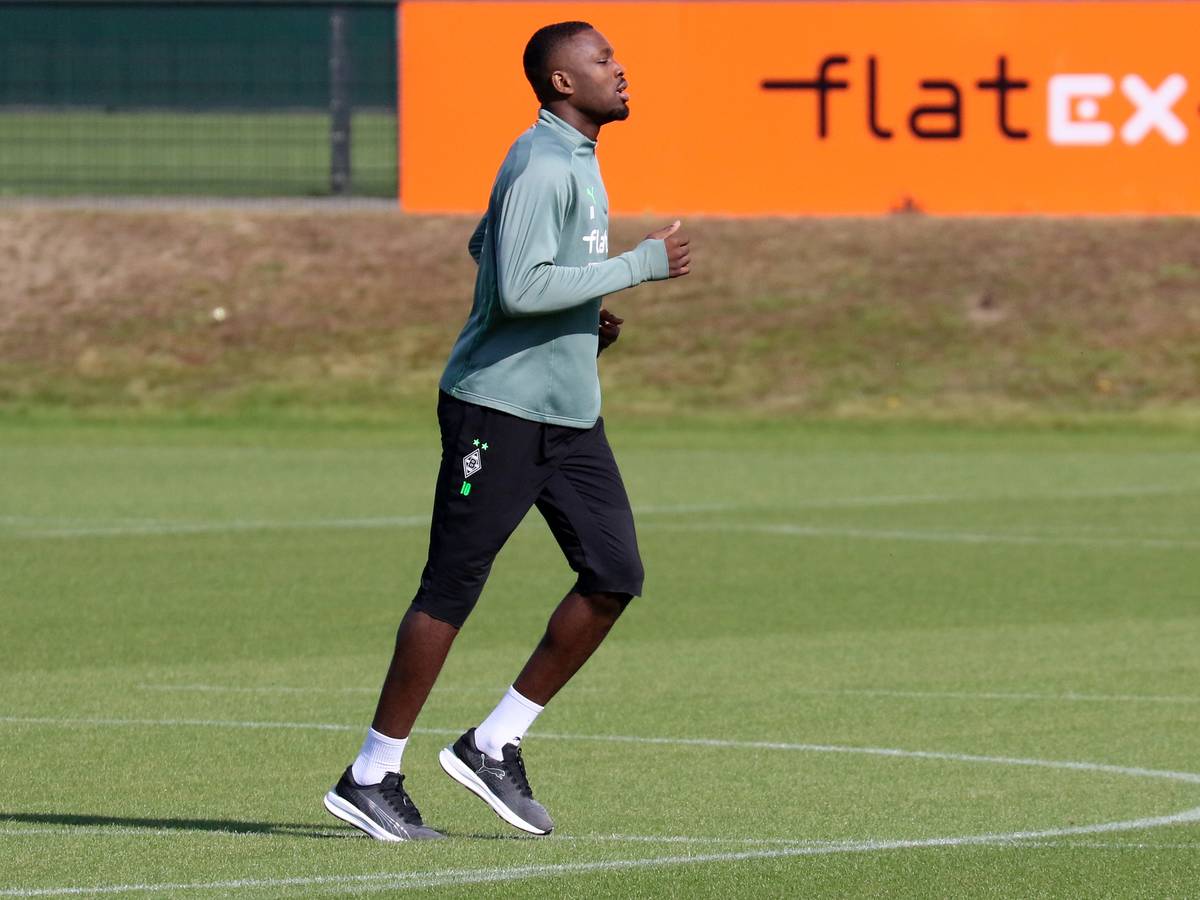 23.09.2021, Mönchengladbach, GER, Fussball, Herren, BL, Saison 2021/2022, Borussia Moenchengladbach
Training
Marcus Thuram (Gladbach)