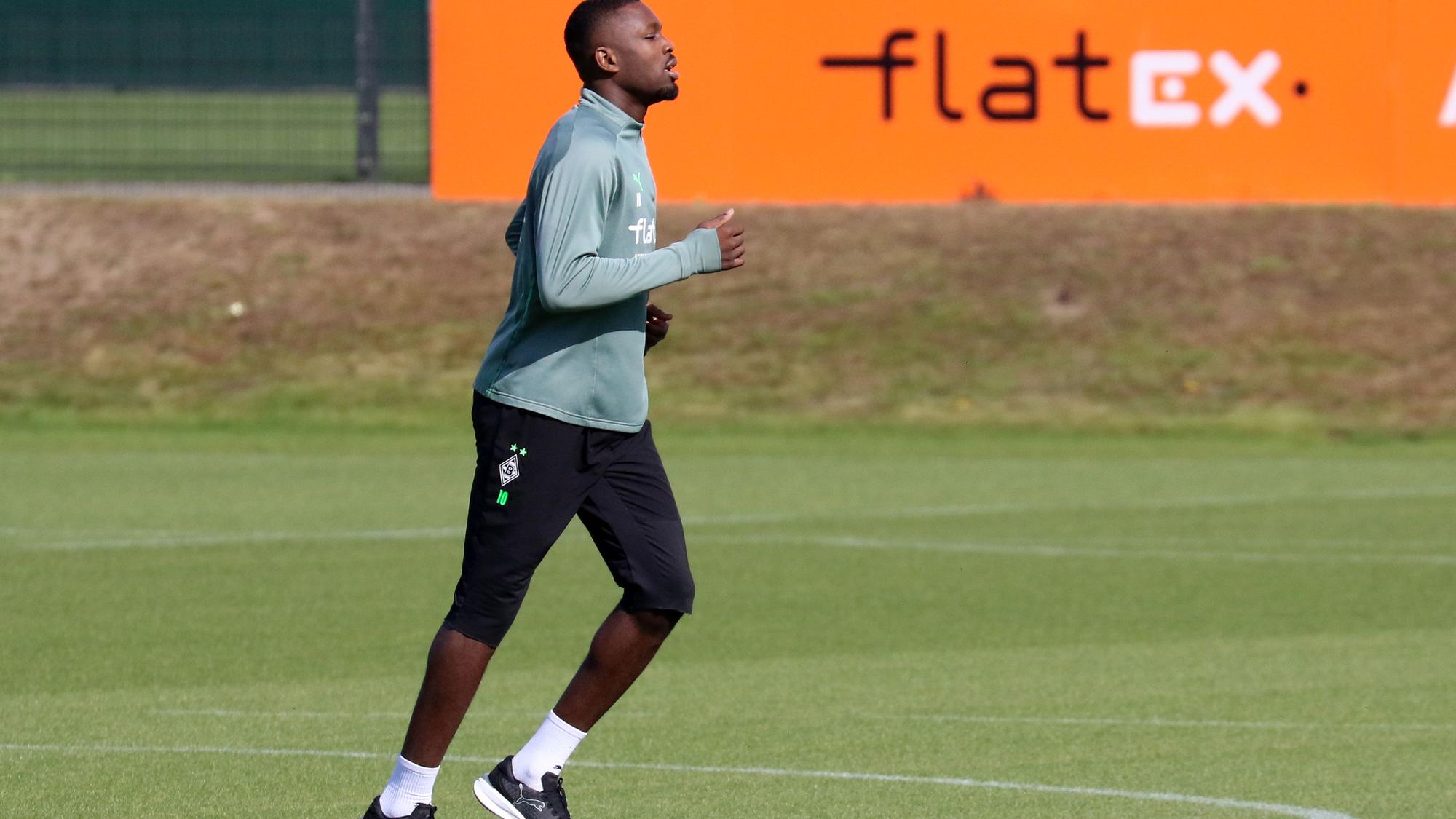 23.09.2021, Mönchengladbach, GER, Fussball, Herren, BL, Saison 2021/2022, Borussia Moenchengladbach
Training
Marcus Thuram (Gladbach)