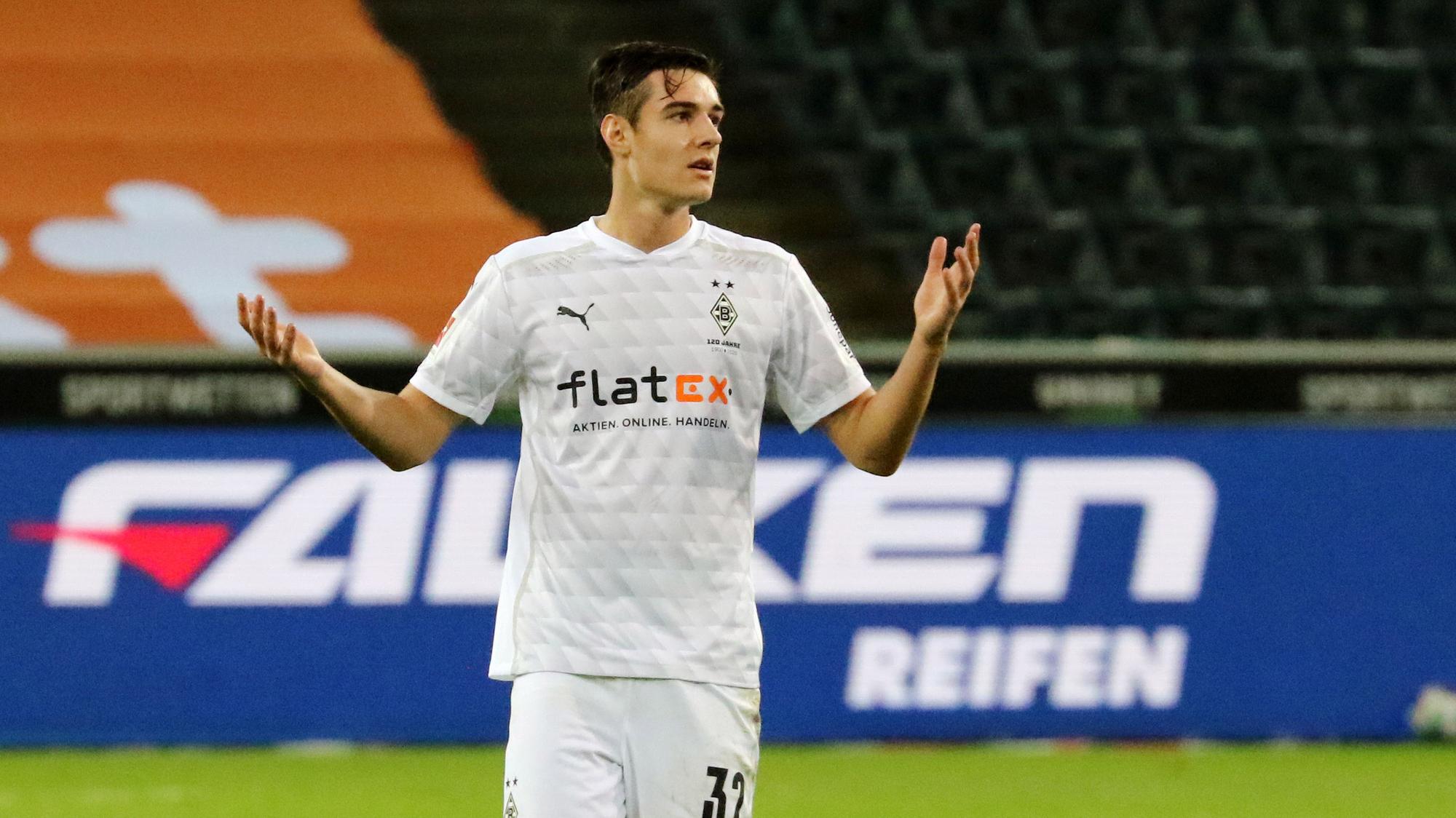 Florian Neuhaus beim Bundesliga-Spiel der Fohlen gegen die TSG Hoffenheim am 19. Dezember 2020.