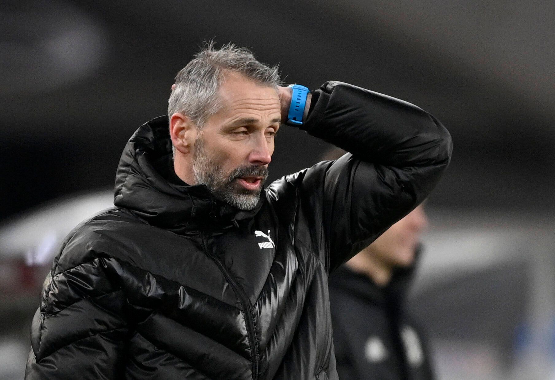 Marco Rose erlebte beim 2:2 in Stuttgart (16. Januar 2021) sein 50. Spiel als Bundesligatrainer in Diensten der Gladbacher Borussia.
