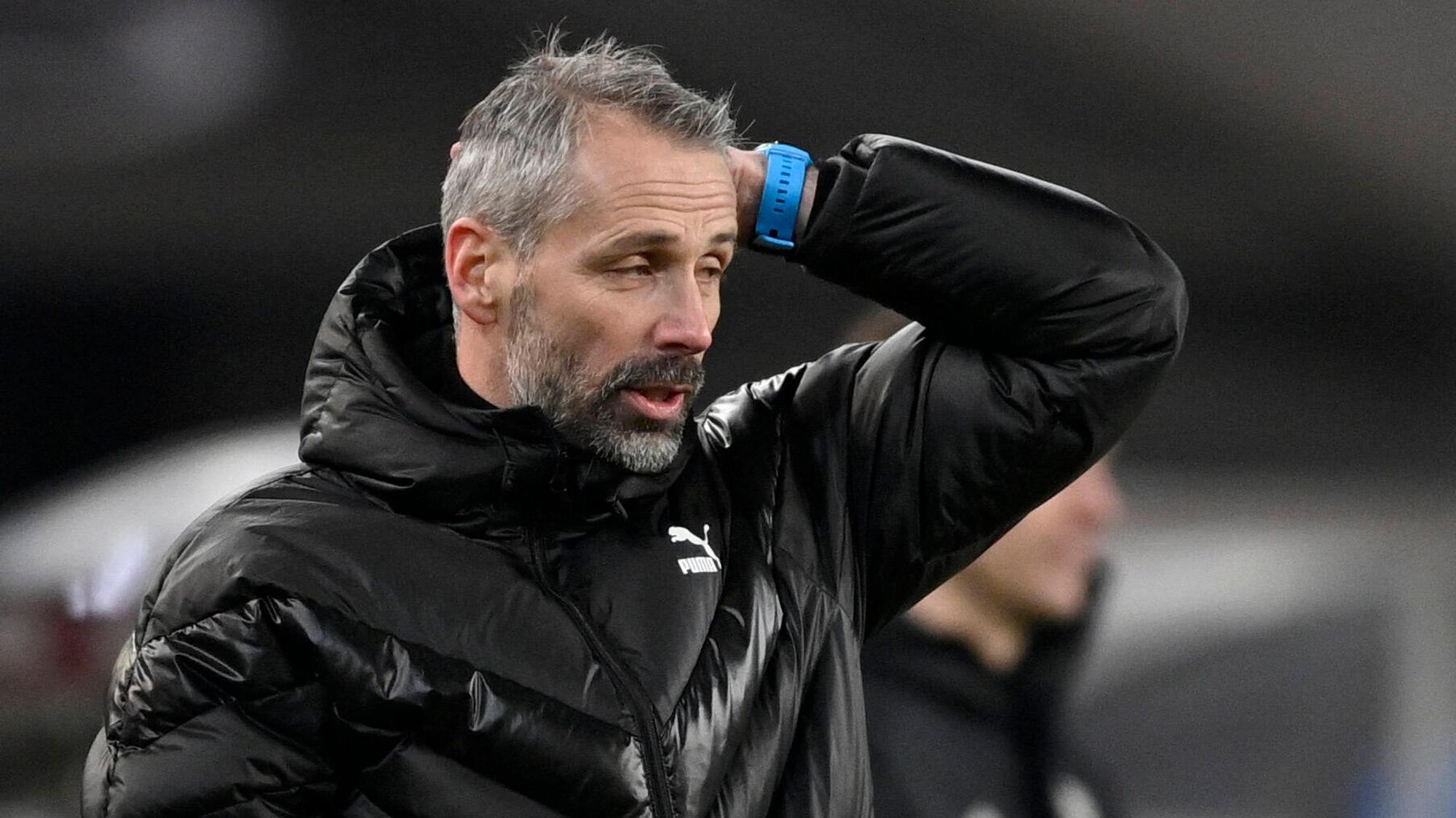 Marco Rose erlebte beim 2:2 in Stuttgart (16. Januar 2021) sein 50. Spiel als Bundesligatrainer in Diensten der Gladbacher Borussia.