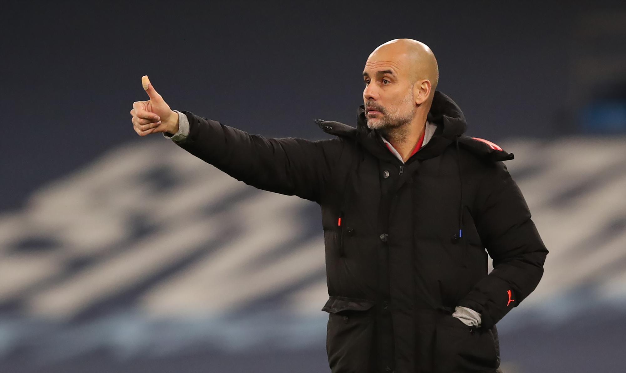 City-Trainer Pep Guardiola kann am Sonntag zufrieden mit dem Auftritt seiner Mannschaft sein.