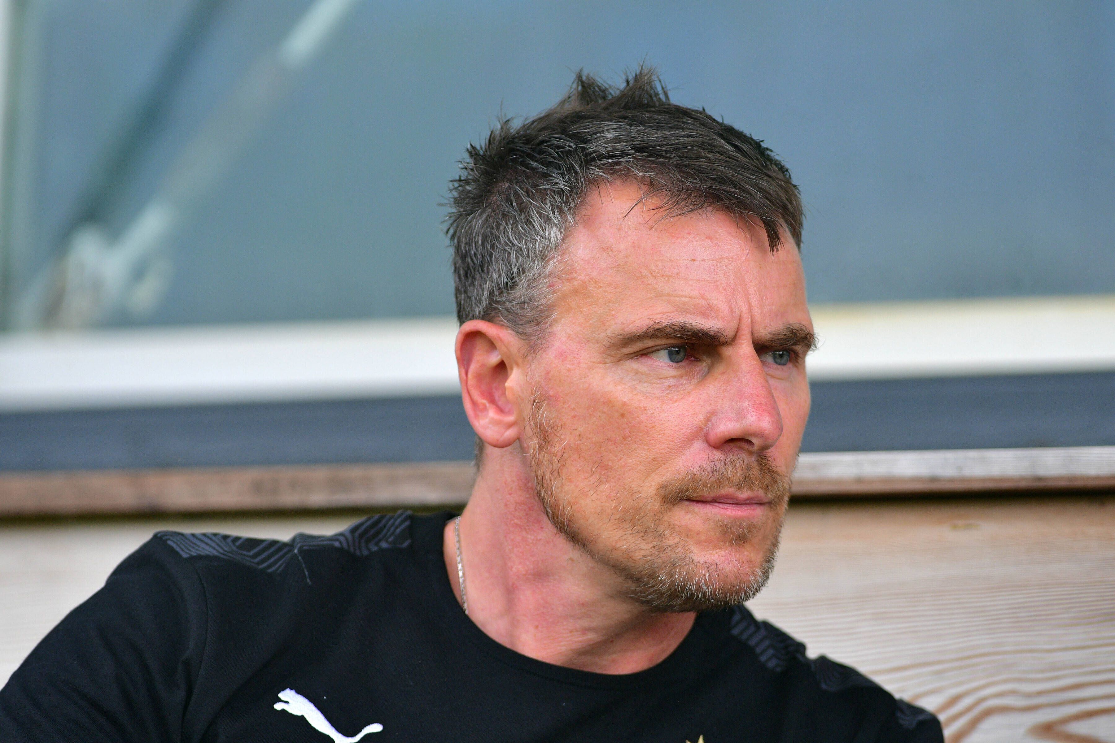 Steffen Korell, Leiter von Borussia Möchengladbachs Scoutingabteilung, im Trainingslager der Fohlen in Harsewinkel-Marienfeld im August 2020.
