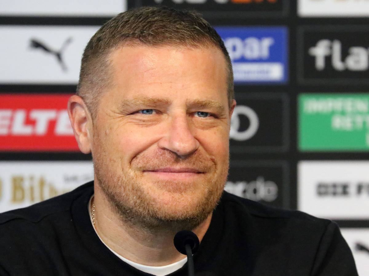 Max Eberl, Sportdirektor von Borussia Mönchengladbach, hier bei der Pressekonferenz der Fohlen am 27. August 2021.
