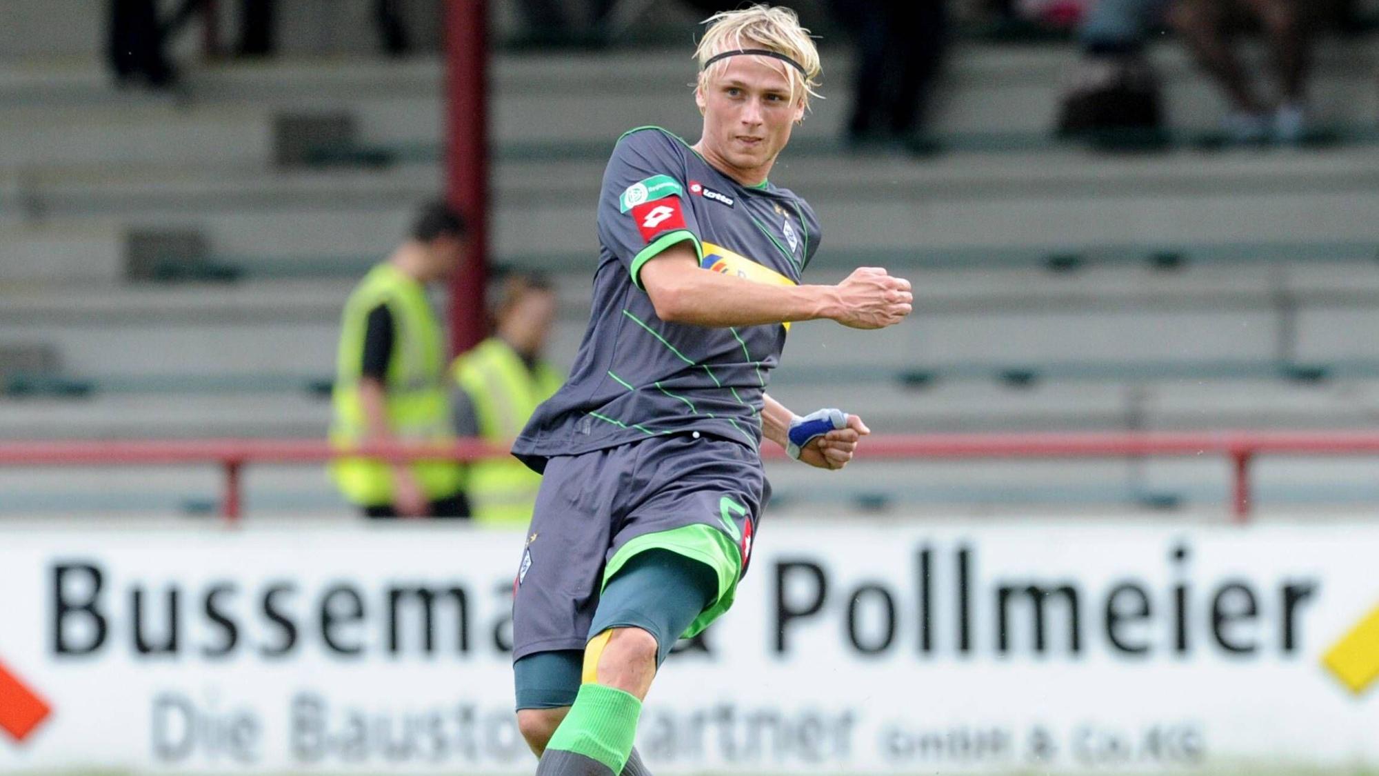 Tim Heubach, ehemaliger Spieler von Borussia Mönchengladbach, hier am 26. Oktober 2011 in einem Spiel von Gladbachs U23.