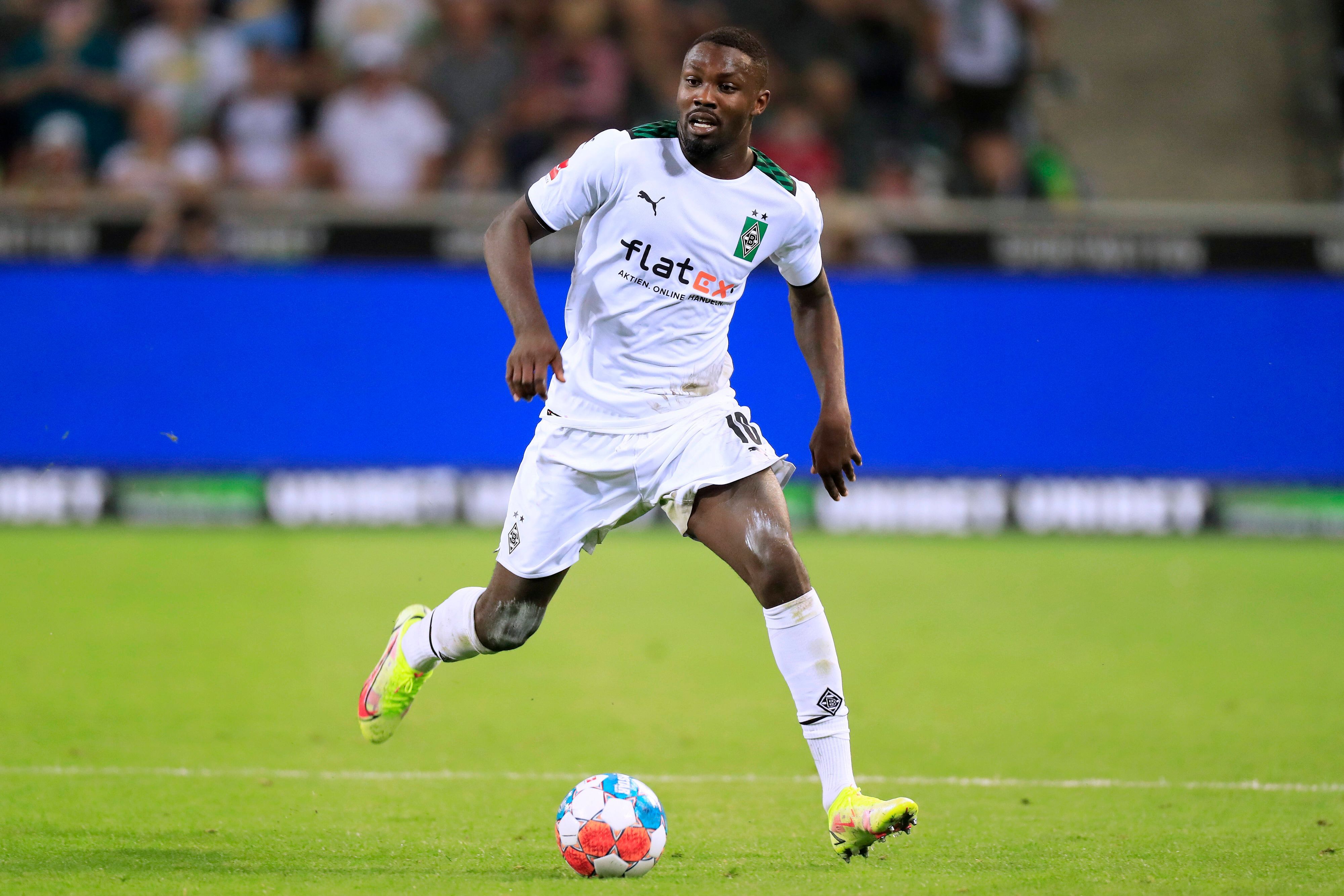 Borussias Marcus Thuram, hier beim Bundesliga-Spiel gegen Bayern München am 13. August 2021, könnte gegen den Rekordmeister in der zweiten Pokalrunde sein Comeback geben.