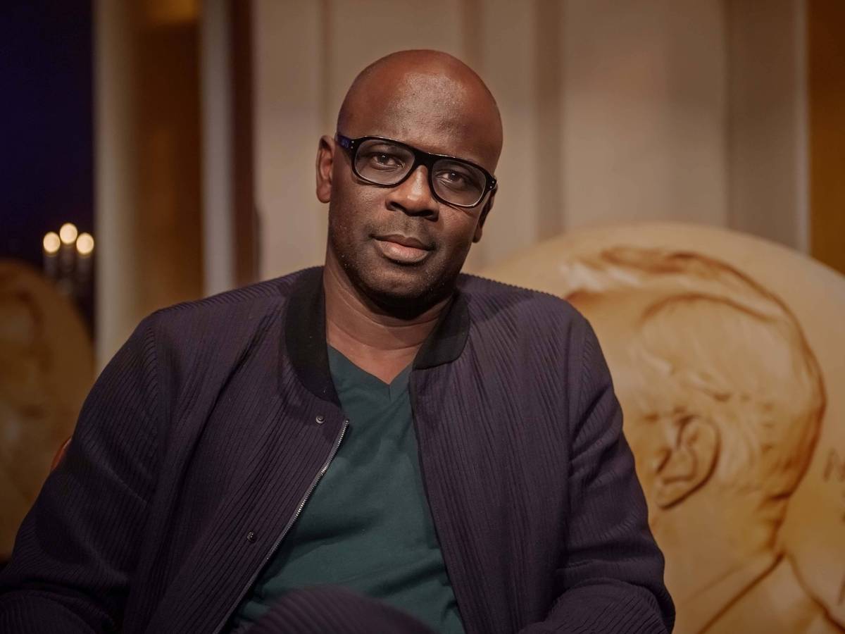Lilian Thuram am 12. Oktober 2021 im Nobel Museum in Stockholm bei einer Lesung.