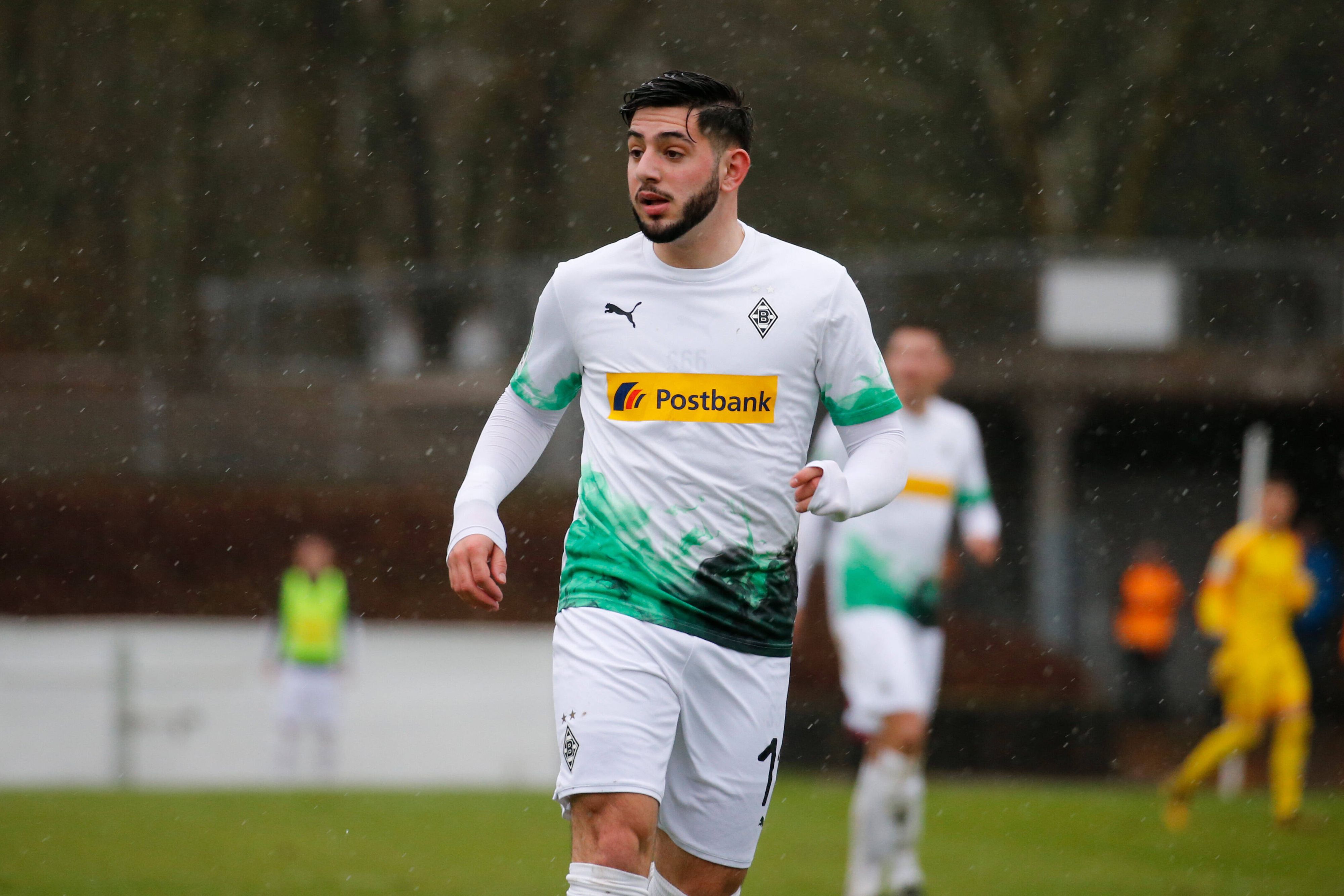 Christian Theoharous von der U23 von Borussia Mönchengladbach, hier am 29. Februar 2020, hier im Spiel seines Teams.