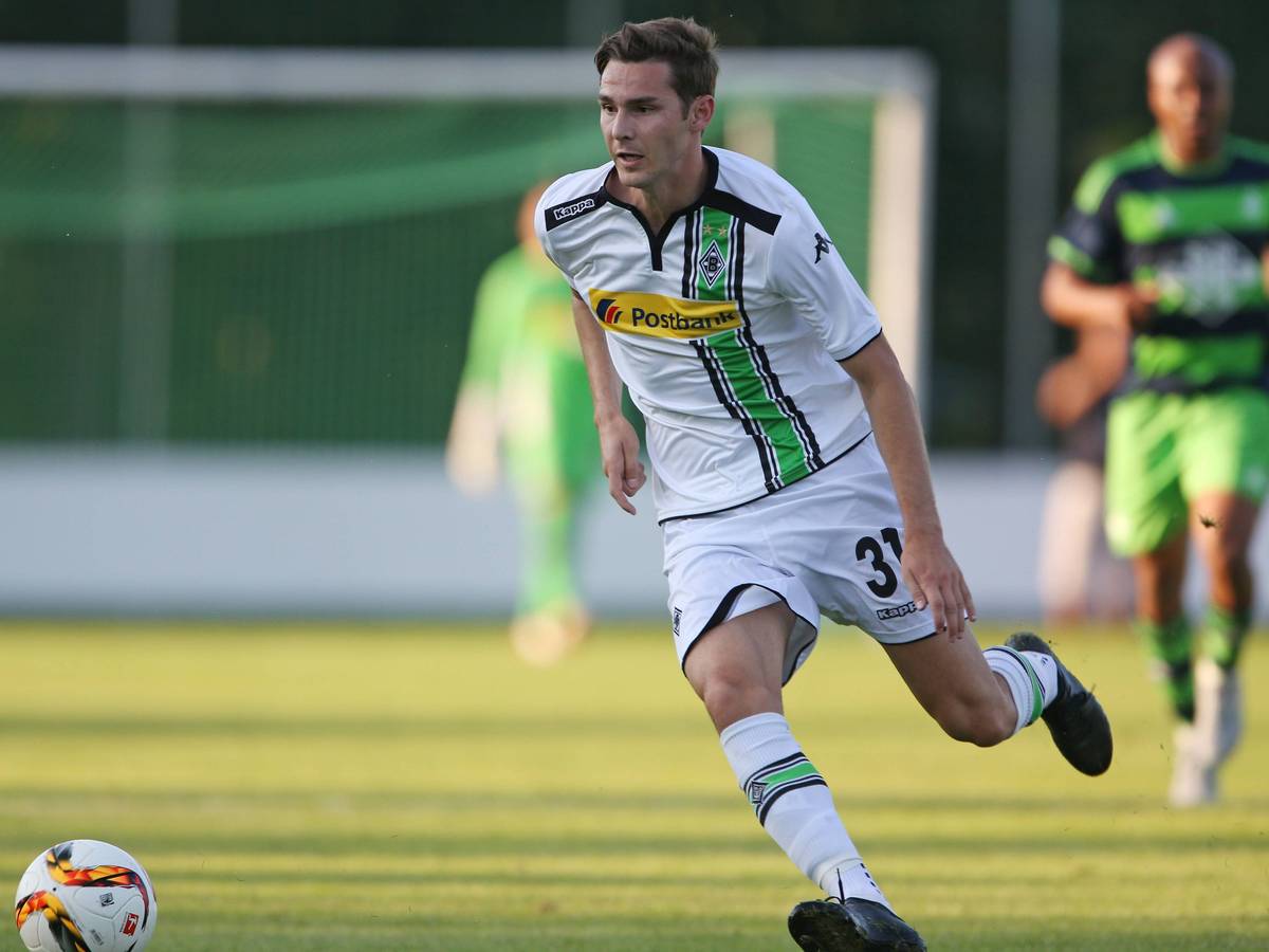 Branimir Hrgota, Ex-Spieler von Borussia Mönchengladbach, hier am 15. Juli 2015, läuft im Testspiel der Gladbacher.