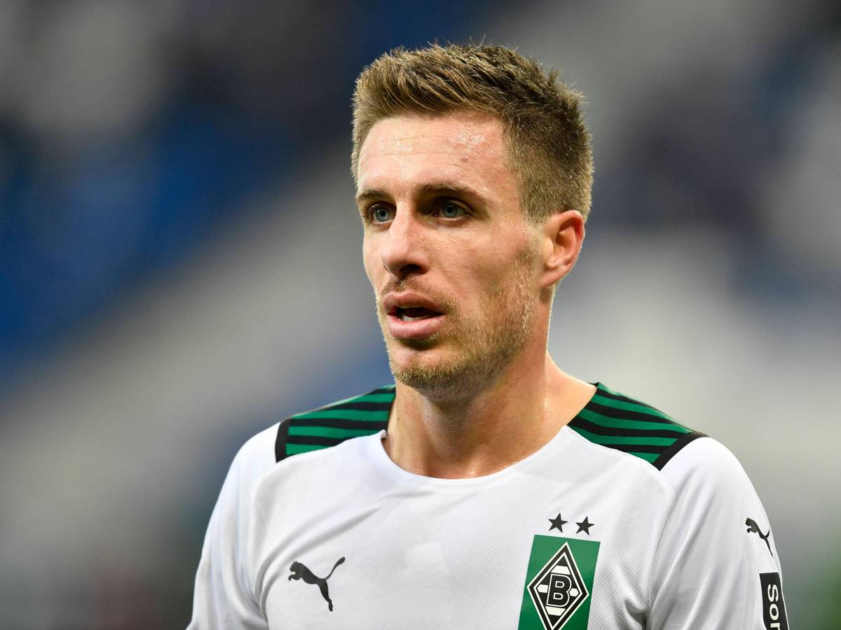 Patrick Herrmann von Borussia Mönchengladbach im Spiel seines Klubs gegen die TSG 1899 Hoffenheim am 18. Dezember 2021.