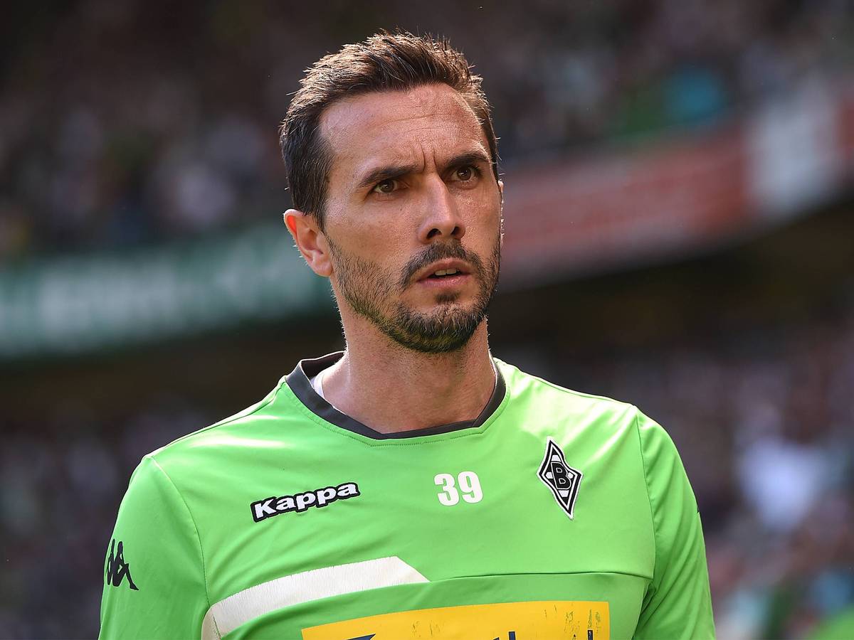Ex-Borusse Martin Stranzl kritisch schauend bei einem Match der Fohlen am 7. Mai 2016 im Borussia-Park.