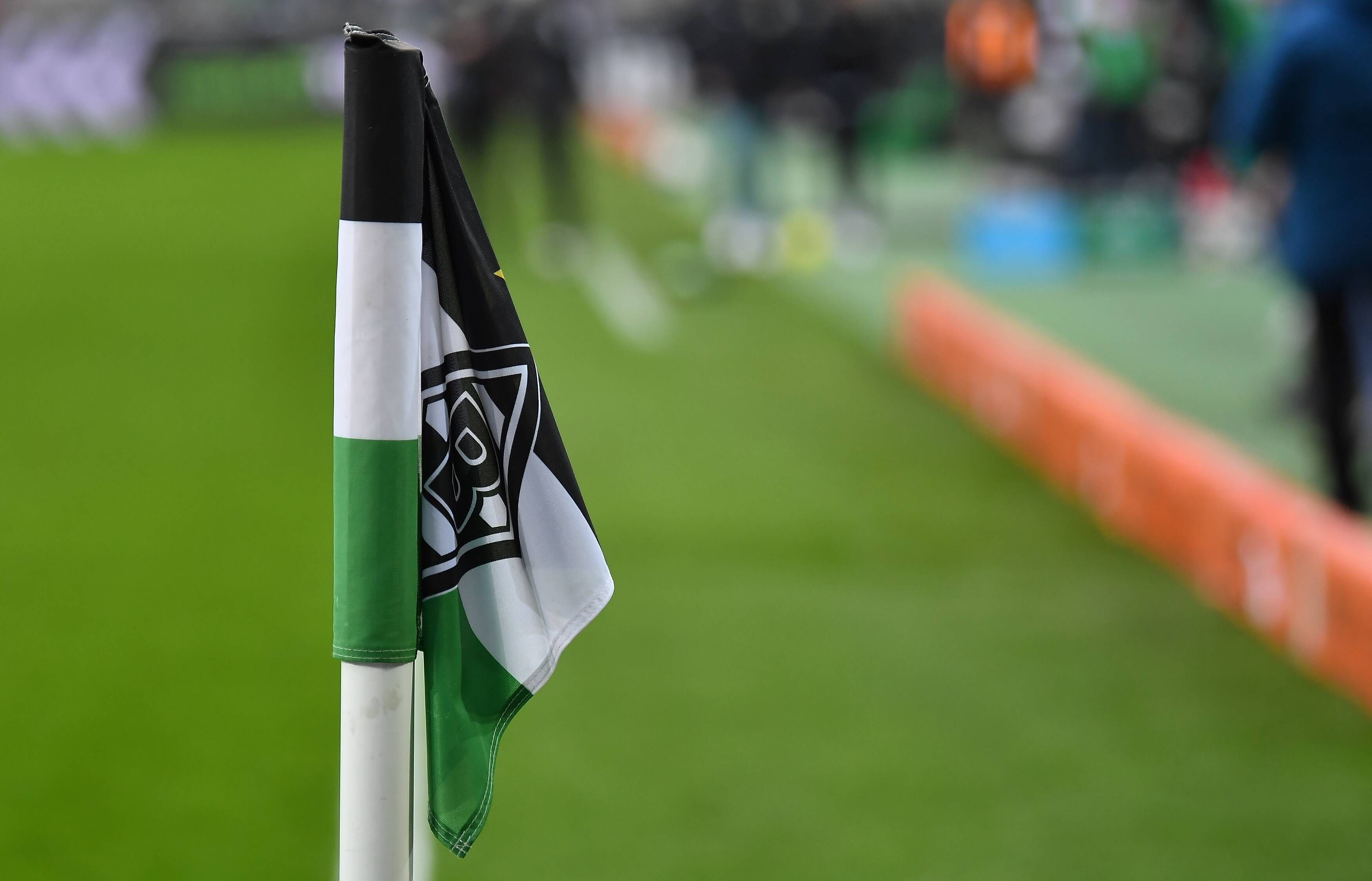 Eine hängende Eckfahne im Borussia-Park beim Heimspiel gegen Greuther Fürth am 20. November 2021.