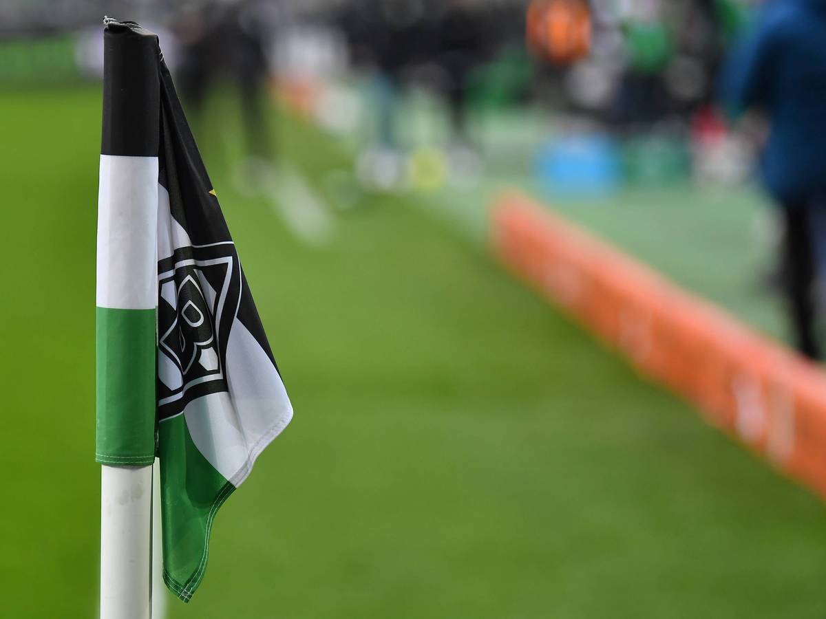 Eine hängende Eckfahne im Borussia-Park beim Heimspiel gegen Greuther Fürth am 20. November 2021.