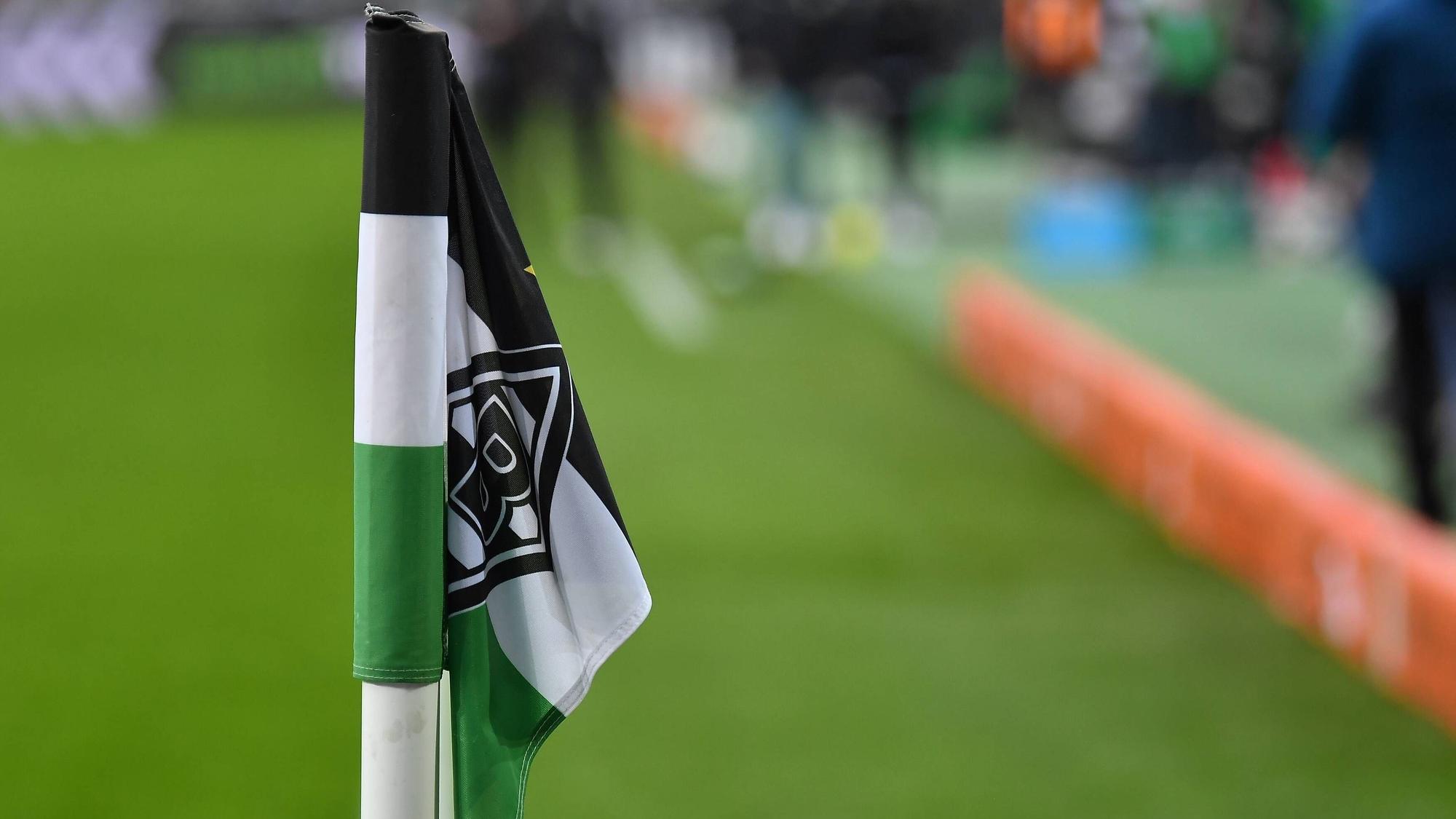 Eine hängende Eckfahne im Borussia-Park beim Heimspiel gegen Greuther Fürth am 20. November 2021.