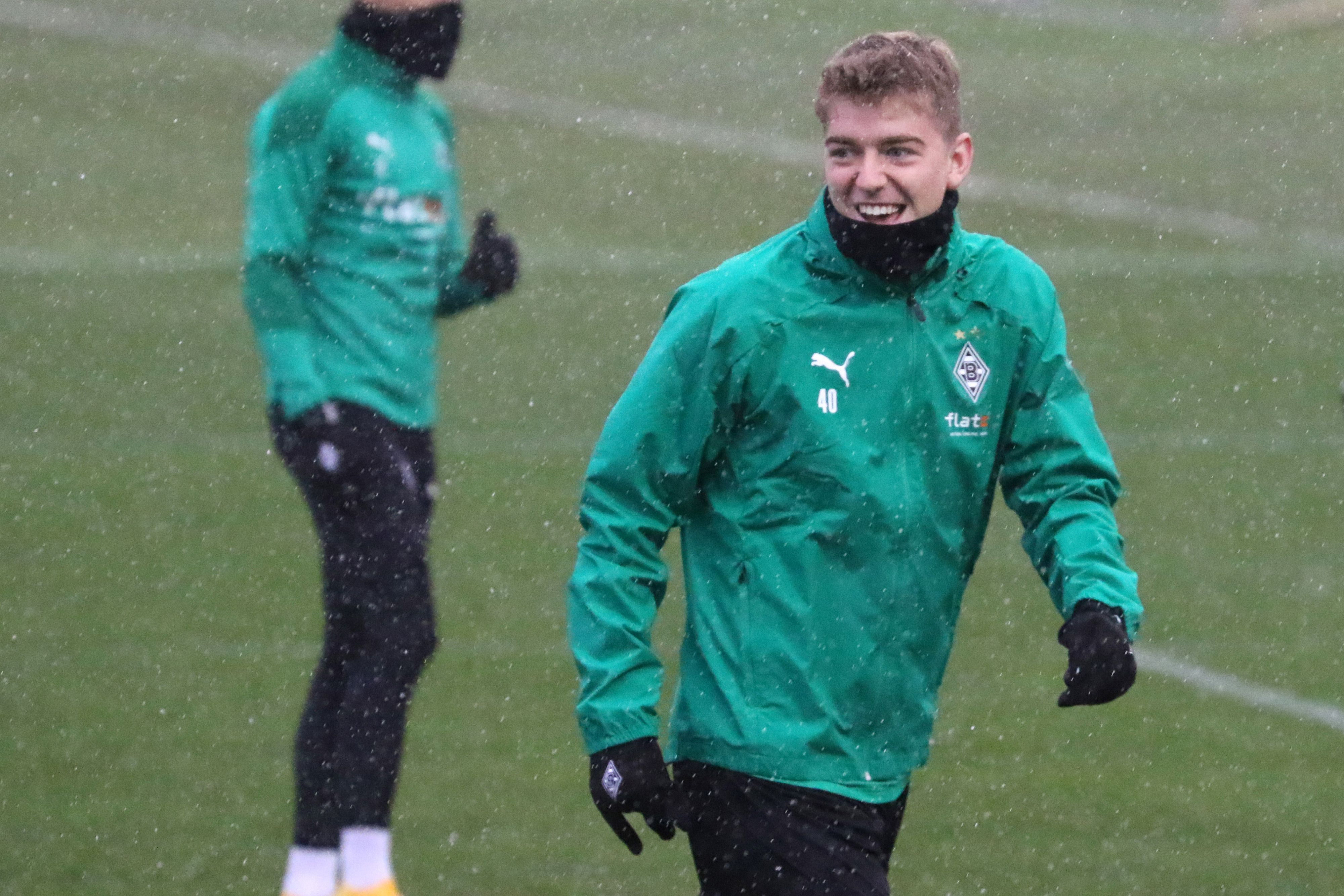 Andreas Poulsen bei einer Trainingseinheit der Fohlen am 5. Januar 2021 im Borussia-Park.