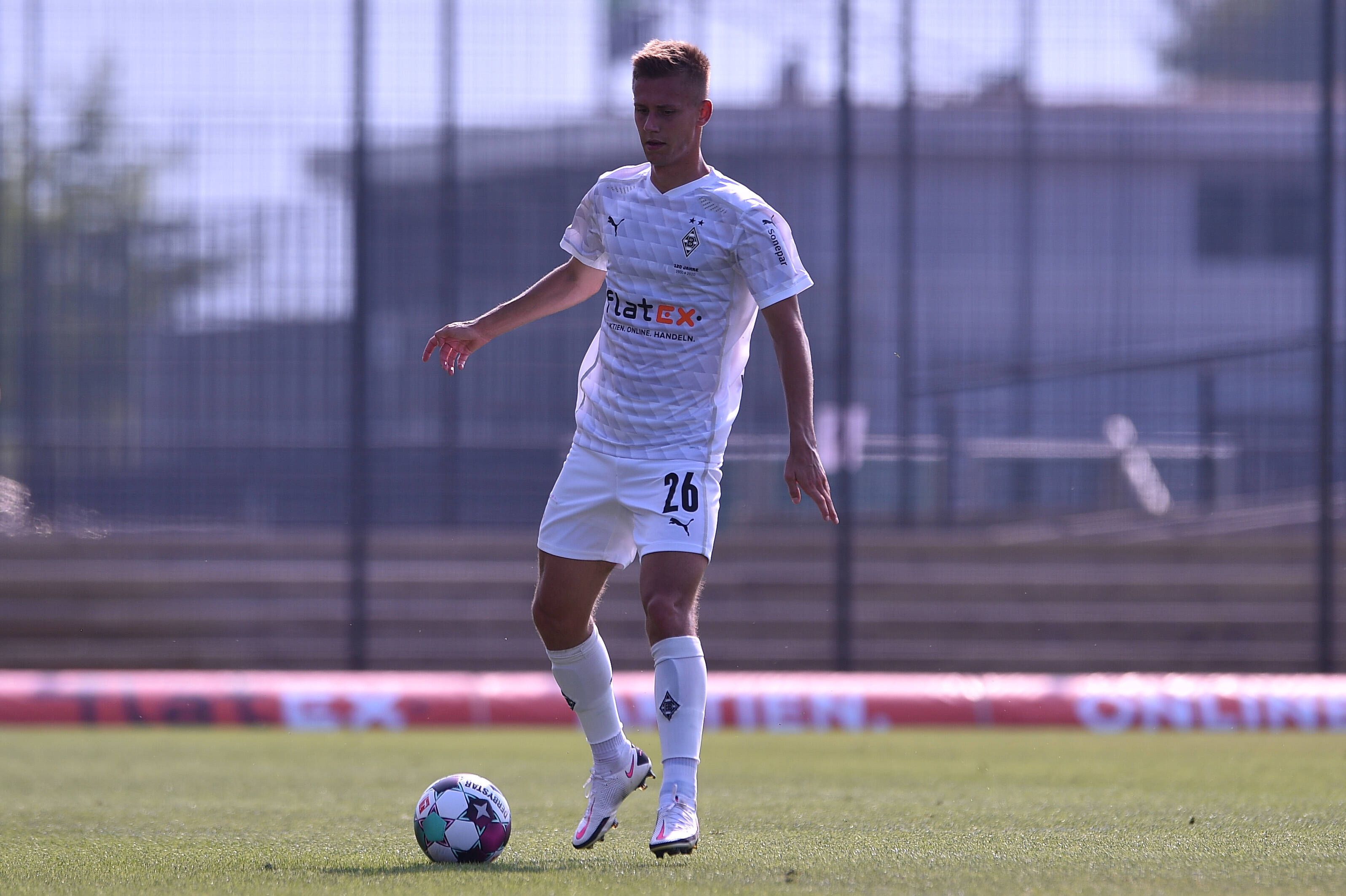Torben Müsel beim Testspiel von Borussia Mönchengladbach gegen den SC Verl am 12.08.2020