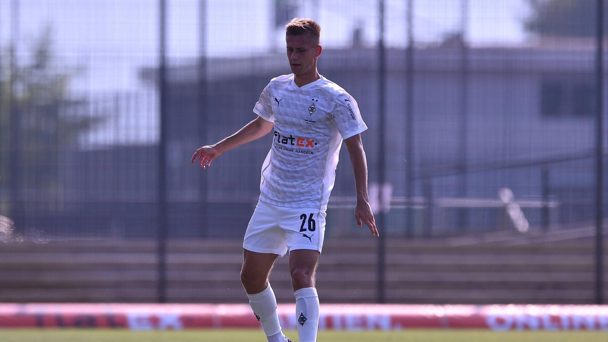Torben Müsel beim Testspiel von Borussia Mönchengladbach gegen den SC Verl am 12.08.2020
