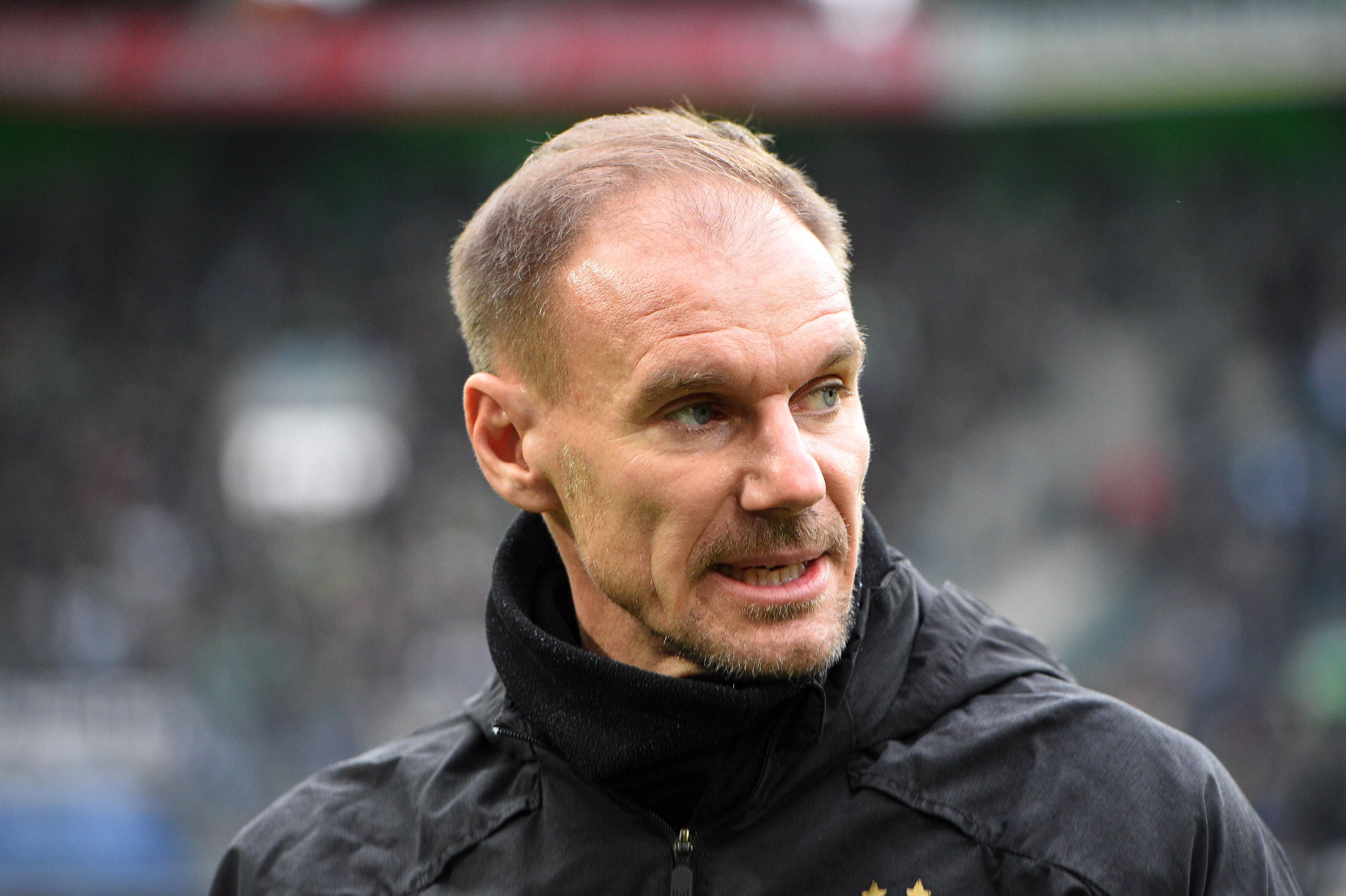 Borussia Mönchengladbachs Co-Trainer Alexander Zickler beim Bundesliga-Spiel der Fohlen gegen die TSG 1899 Hoffenheim am 22.2.2020 im Borussia-Park.